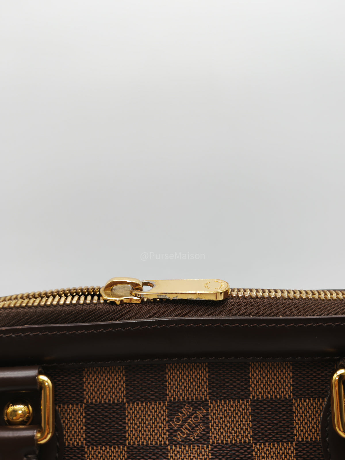 Louis Vuitton Trevi PM in Damier Ebene Canvas and Gold Hardware (Datecode: FL1080) | Purse Maison Luxury Bags Shop