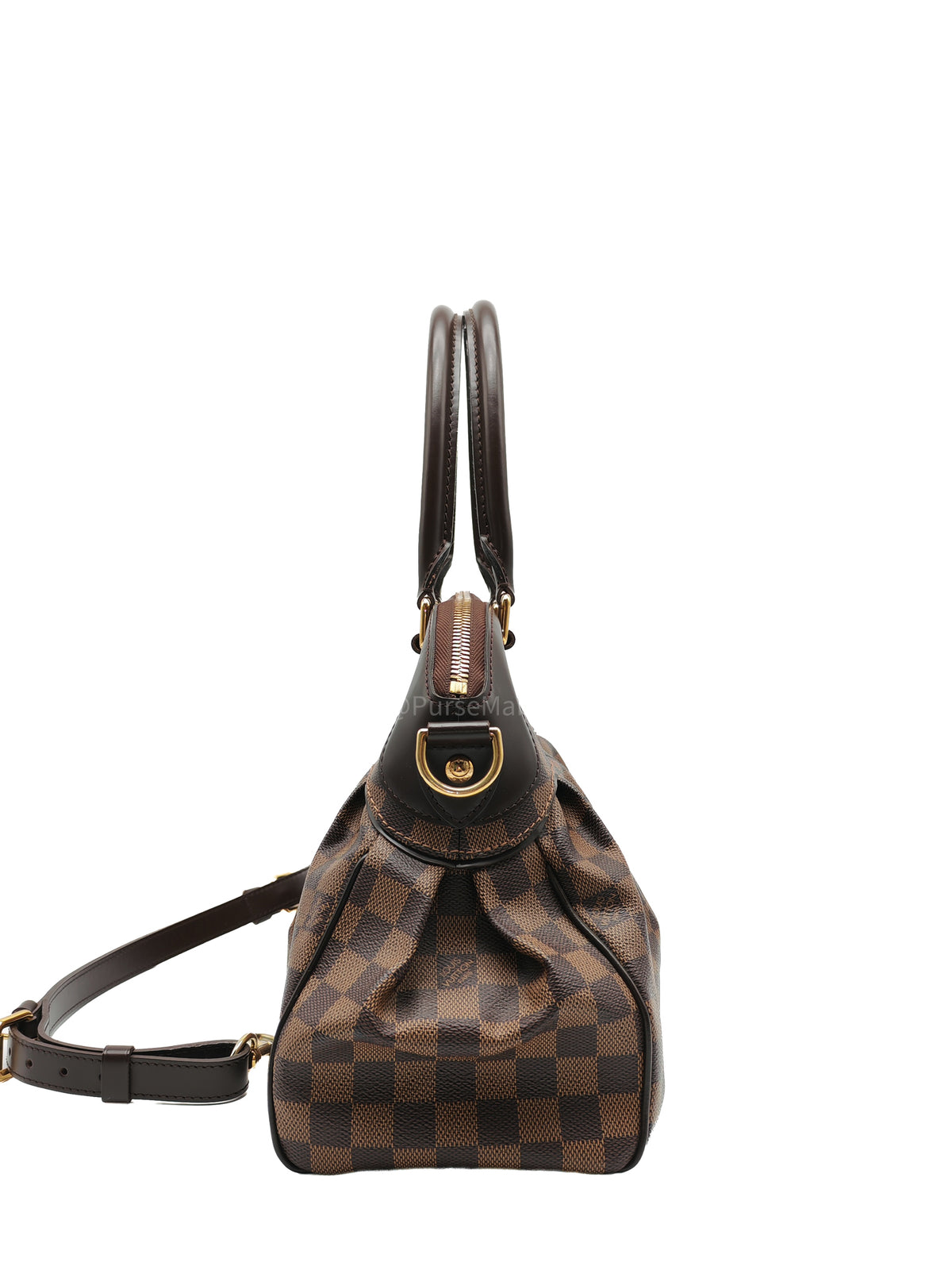 Louis Vuitton Trevi PM in Damier Ebene Canvas and Gold Hardware (Datecode: FL1080) | Purse Maison Luxury Bags Shop