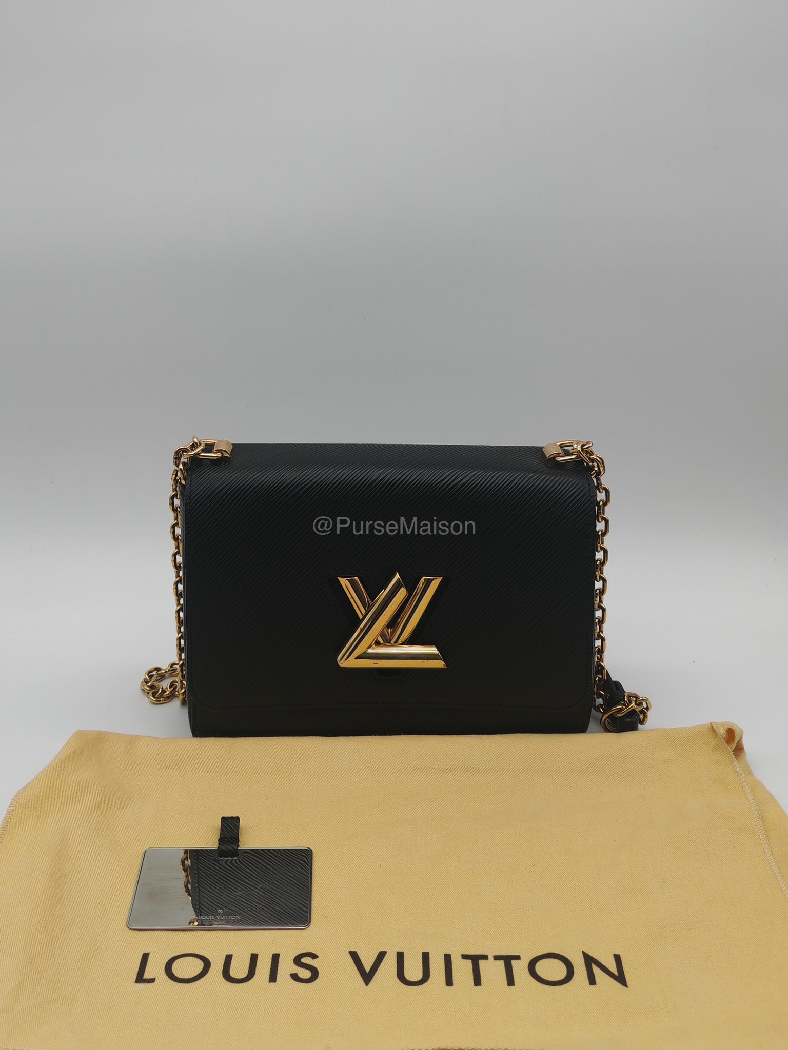 Louis Vuitton Twist MM in Black Epi Leather Shoulder Bag (Date Code:FL0199) | Purse Maison Luxury Bags Shop