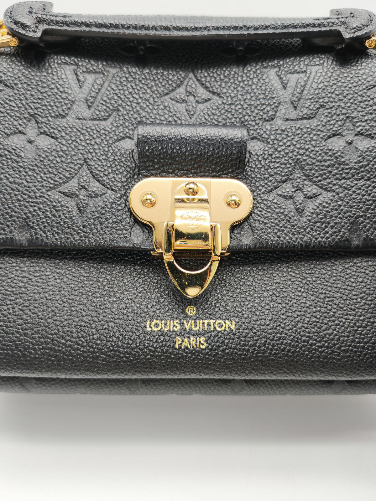 Louis Vuitton Vavin BB in Black Embossed Monogram Empreinte Calfskin Leather and Gold Hardware (Datecode: TR2250) | Purse Maison Luxury Bags Shop