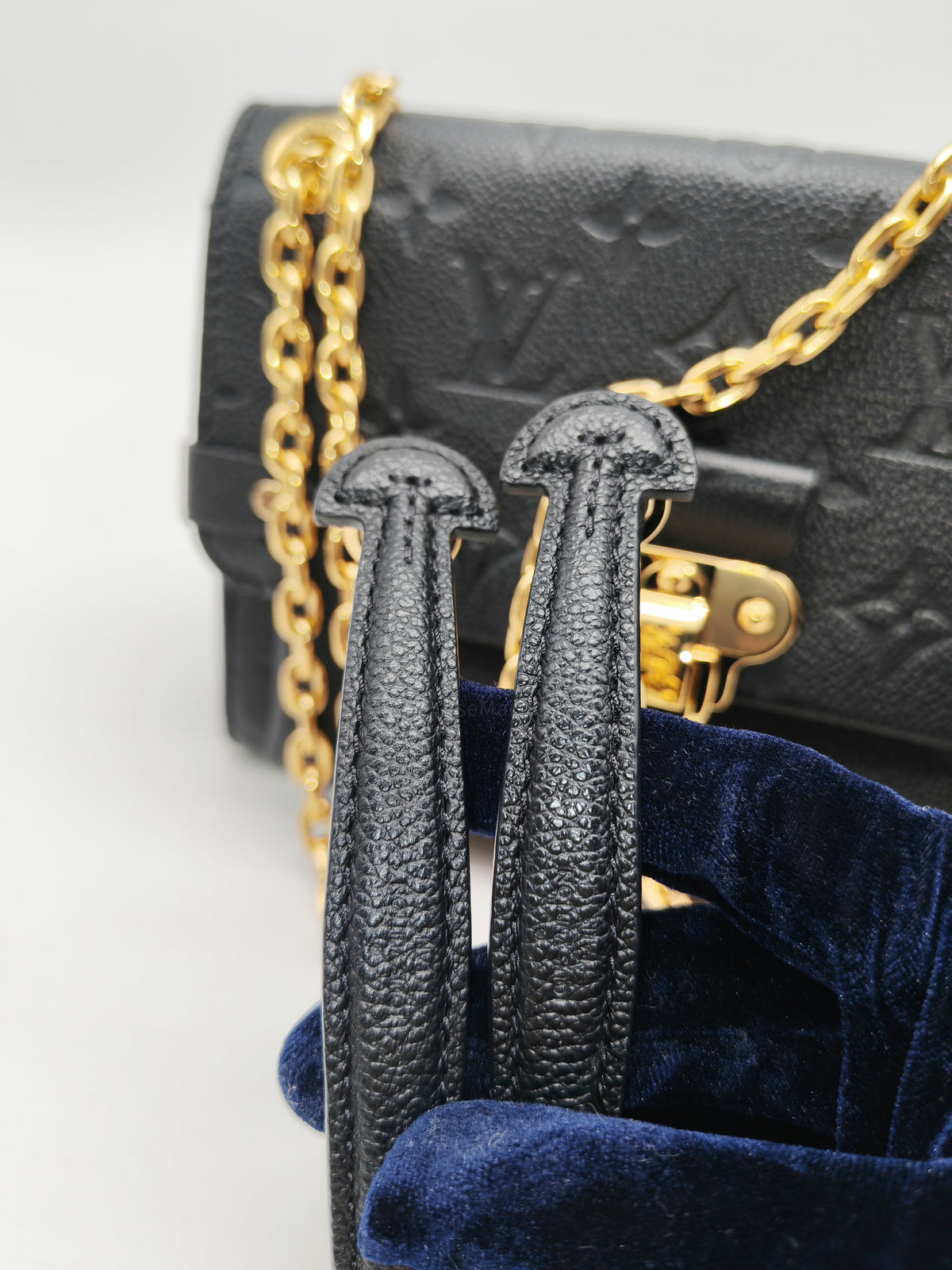 Louis Vuitton Vavin BB in Black Embossed Monogram Empreinte Calfskin Leather and Gold Hardware (Datecode: TR2250) | Purse Maison Luxury Bags Shop