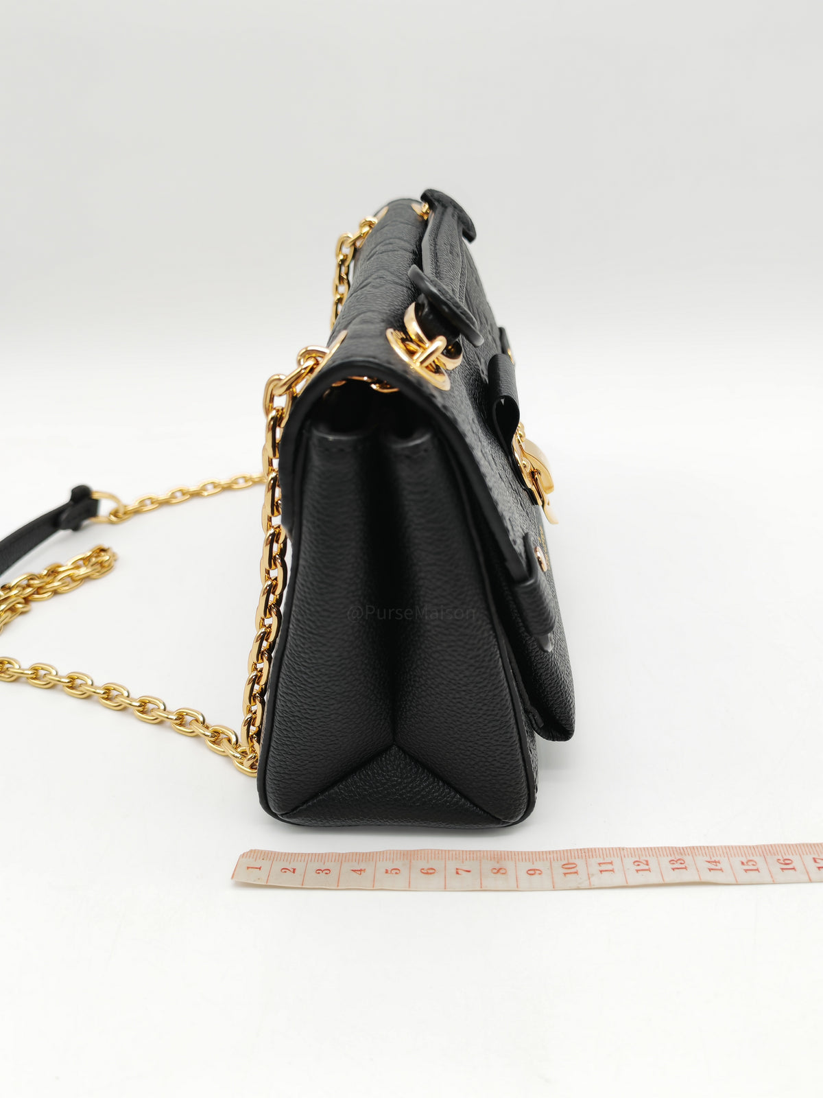 Louis Vuitton Vavin BB in Black Embossed Monogram Empreinte Calfskin Leather and Gold Hardware (Datecode: TR2250) | Purse Maison Luxury Bags Shop