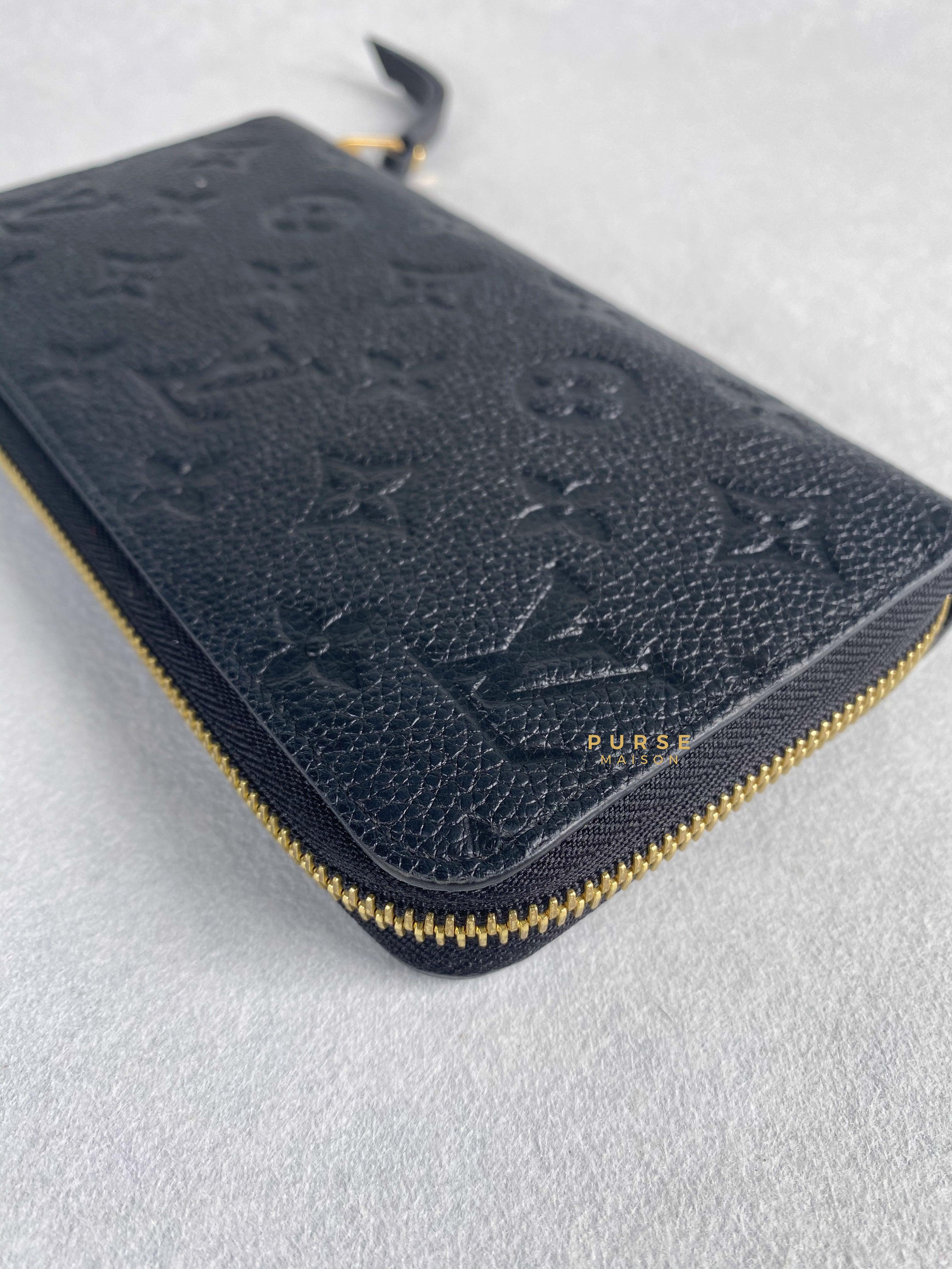 Louis Vuitton Zippy Long Wallet in Noir Monogram Empreinte | Purse Maison Luxury Bags Shop