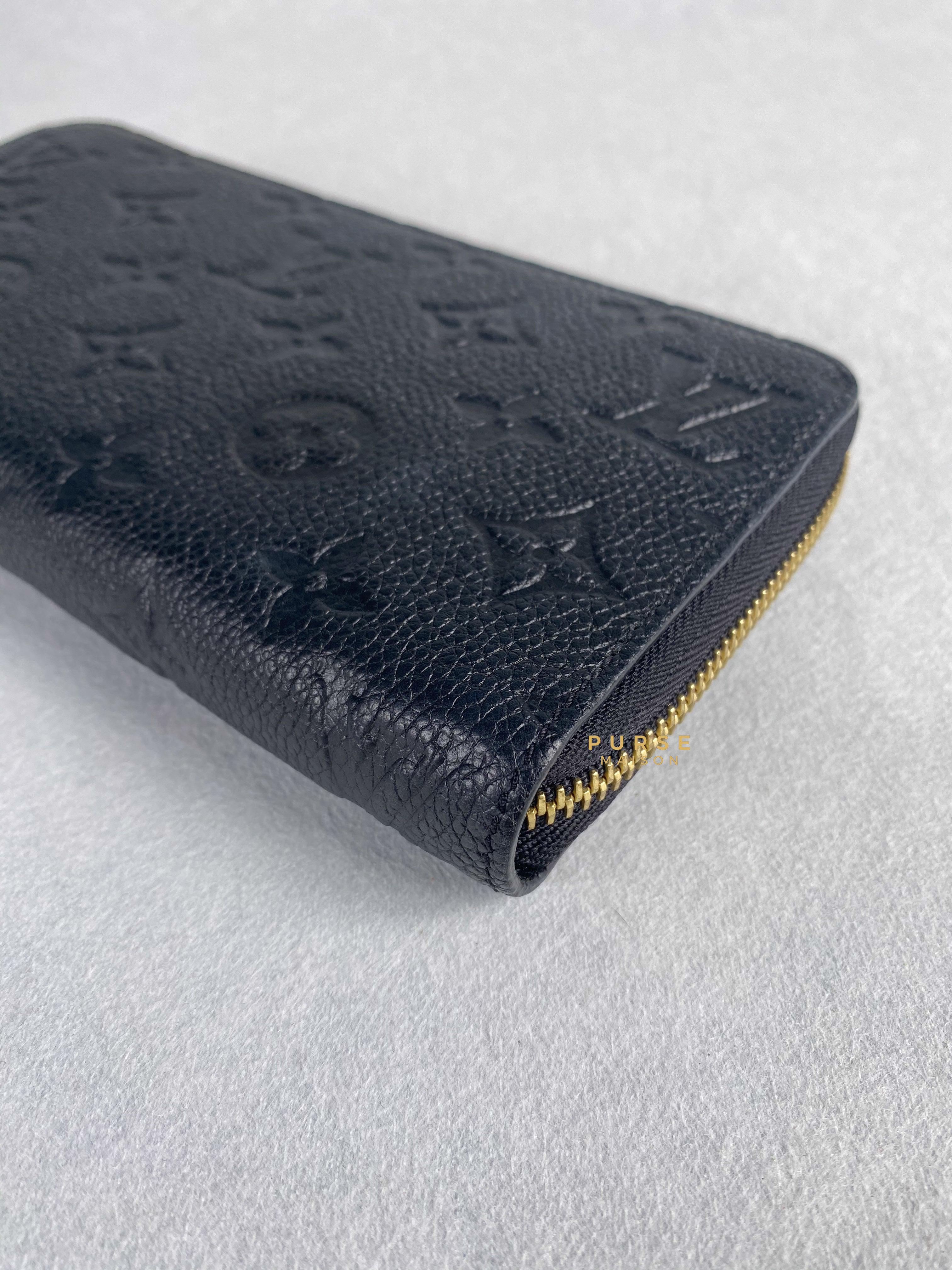 Louis Vuitton Zippy Long Wallet in Noir Monogram Empreinte | Purse Maison Luxury Bags Shop