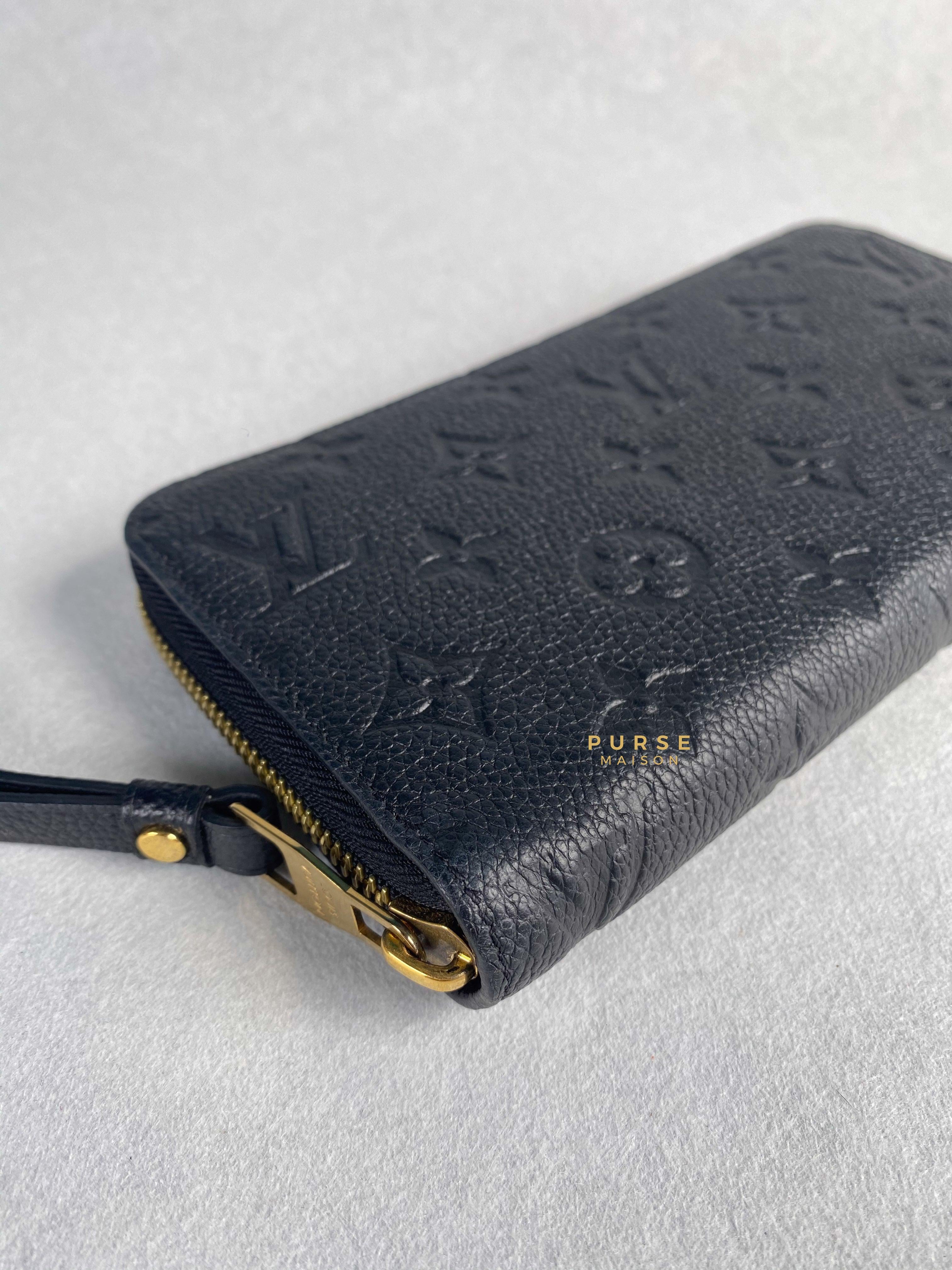 Louis Vuitton Zippy Long Wallet in Noir Monogram Empreinte | Purse Maison Luxury Bags Shop