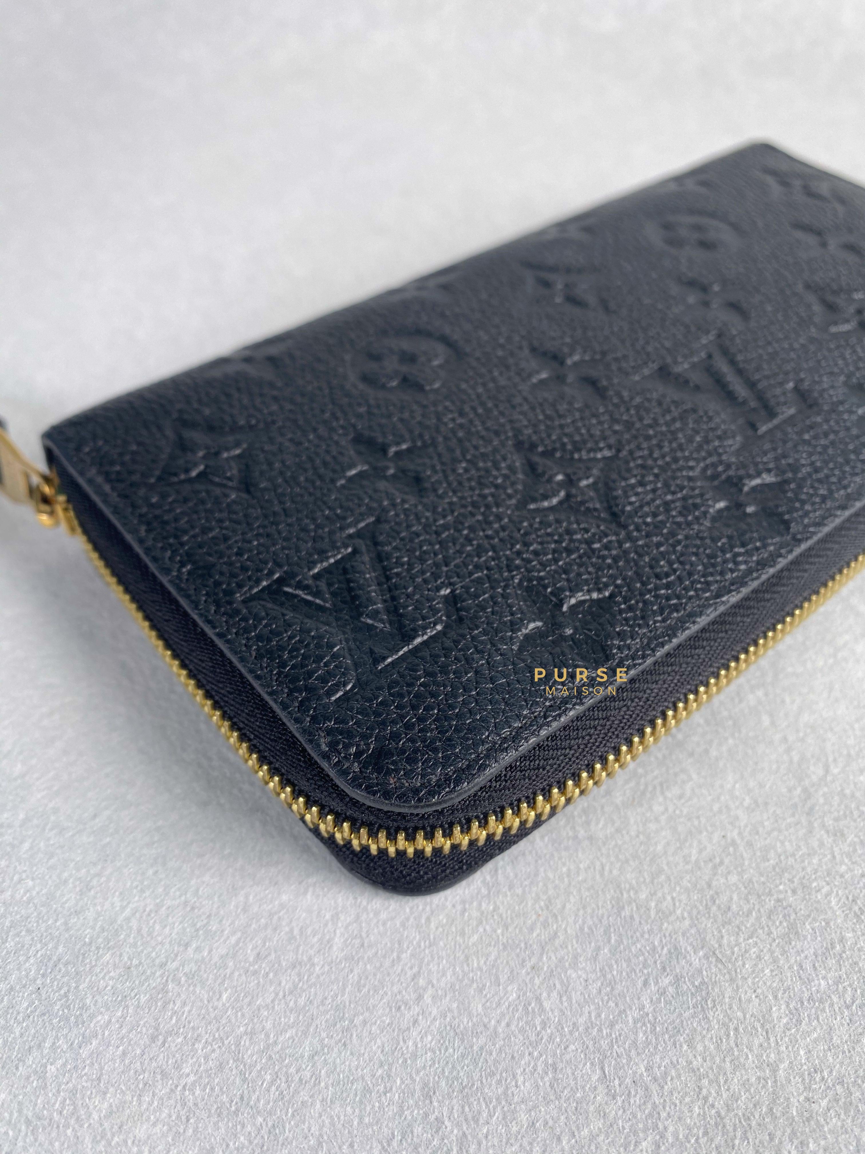 Louis Vuitton Zippy Long Wallet in Noir Monogram Empreinte | Purse Maison Luxury Bags Shop