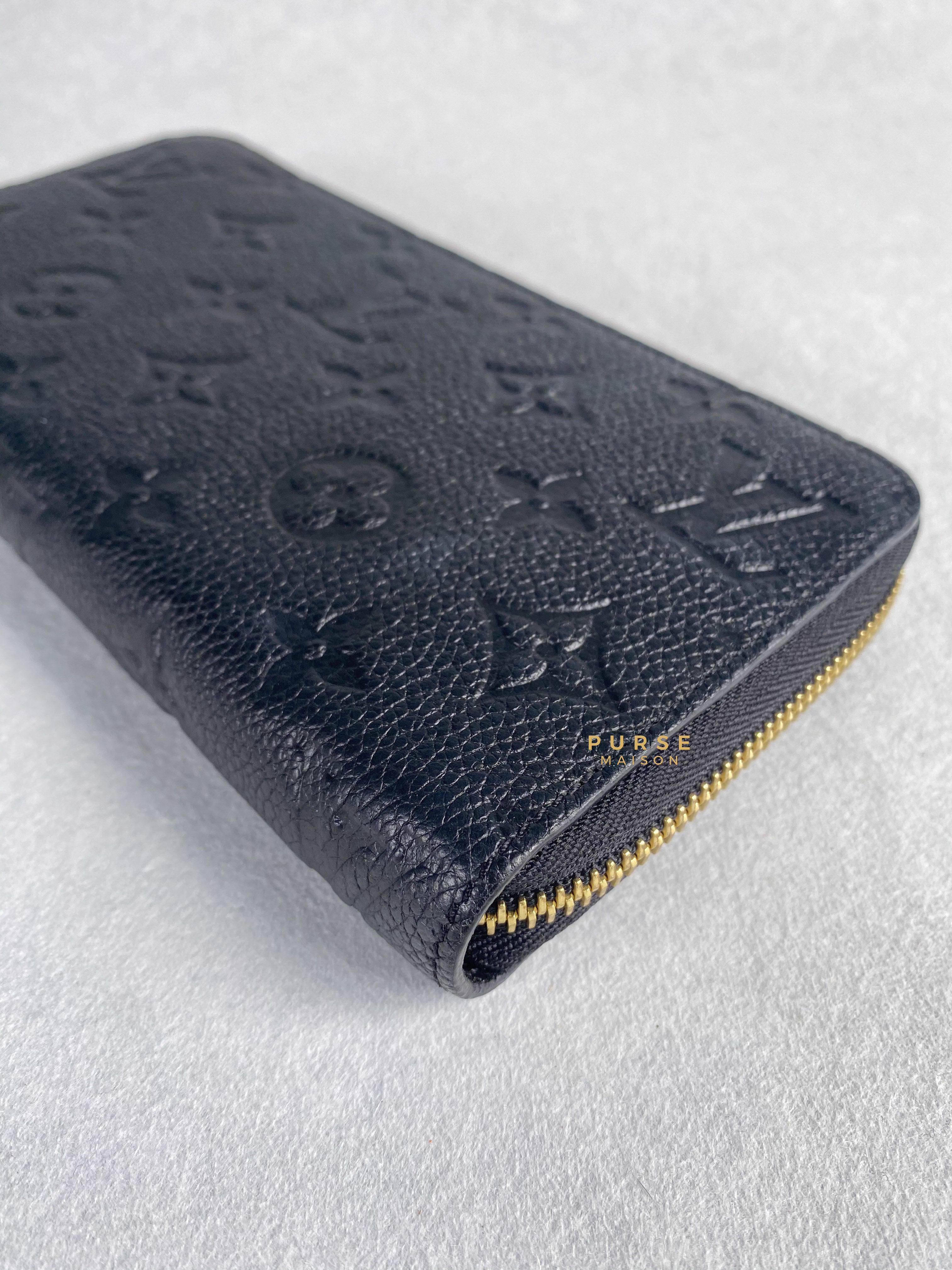 Louis Vuitton Zippy Long Wallet in Noir Monogram Empreinte | Purse Maison Luxury Bags Shop