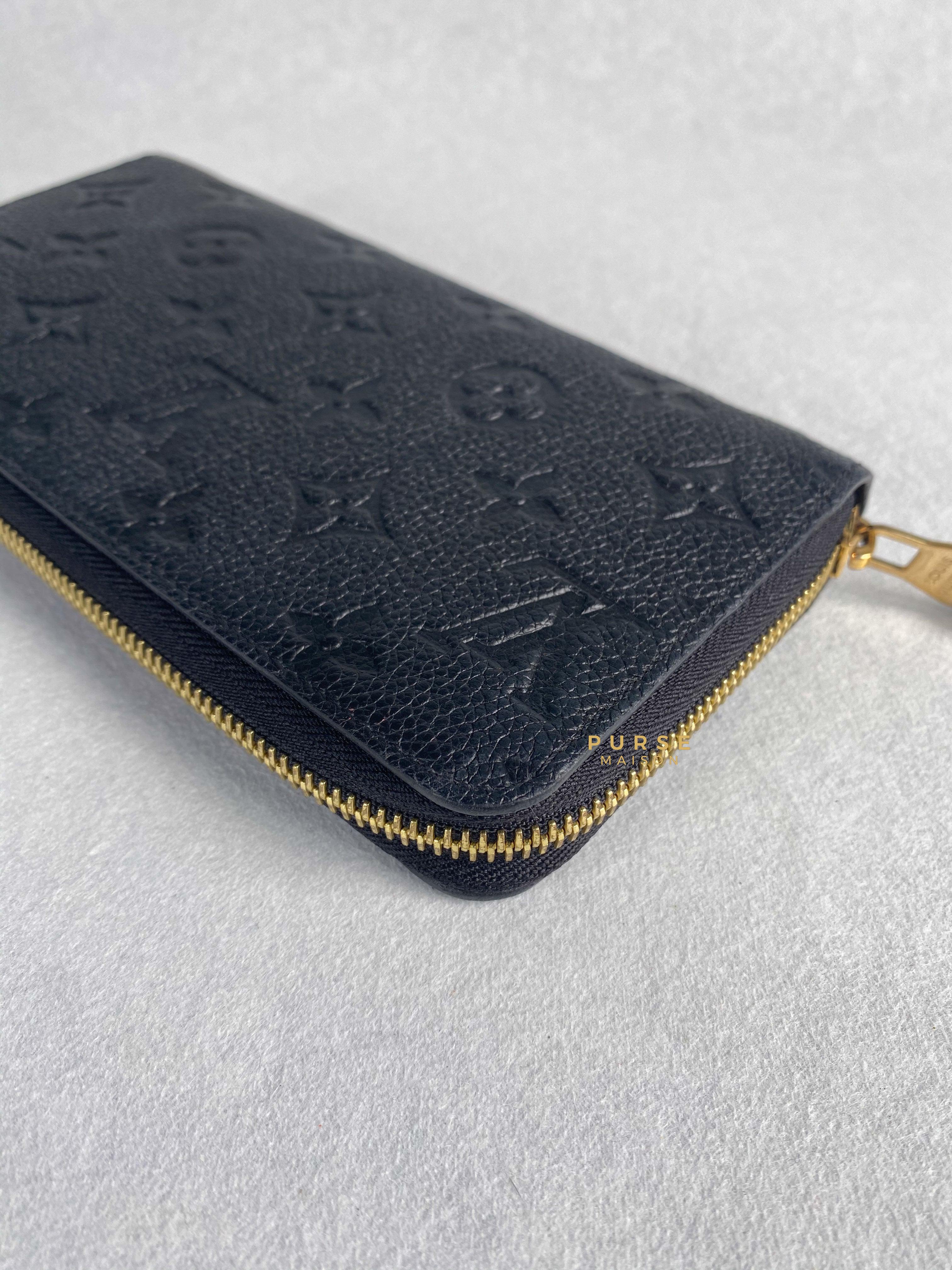 Louis Vuitton Zippy Long Wallet in Noir Monogram Empreinte | Purse Maison Luxury Bags Shop