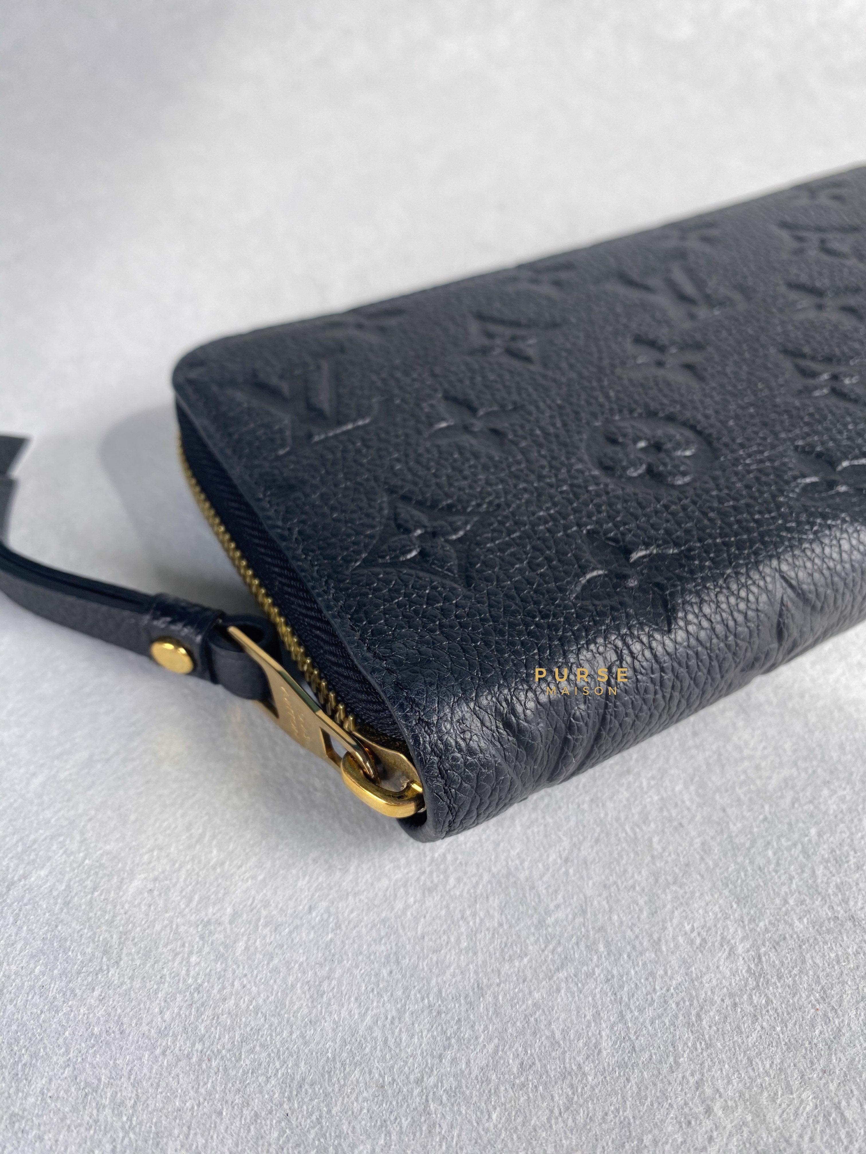 Louis Vuitton Zippy Long Wallet in Noir Monogram Empreinte | Purse Maison Luxury Bags Shop