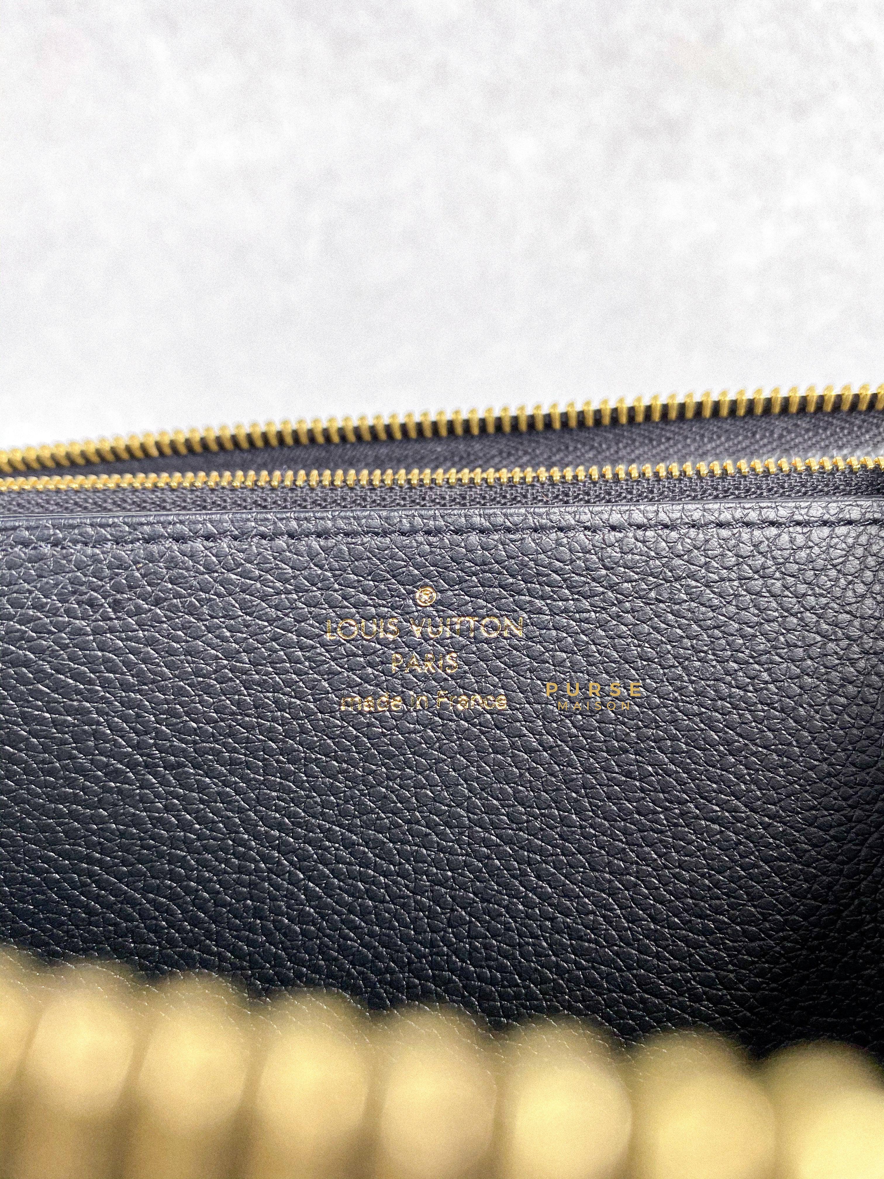 Louis Vuitton Zippy Long Wallet in Noir Monogram Empreinte | Purse Maison Luxury Bags Shop
