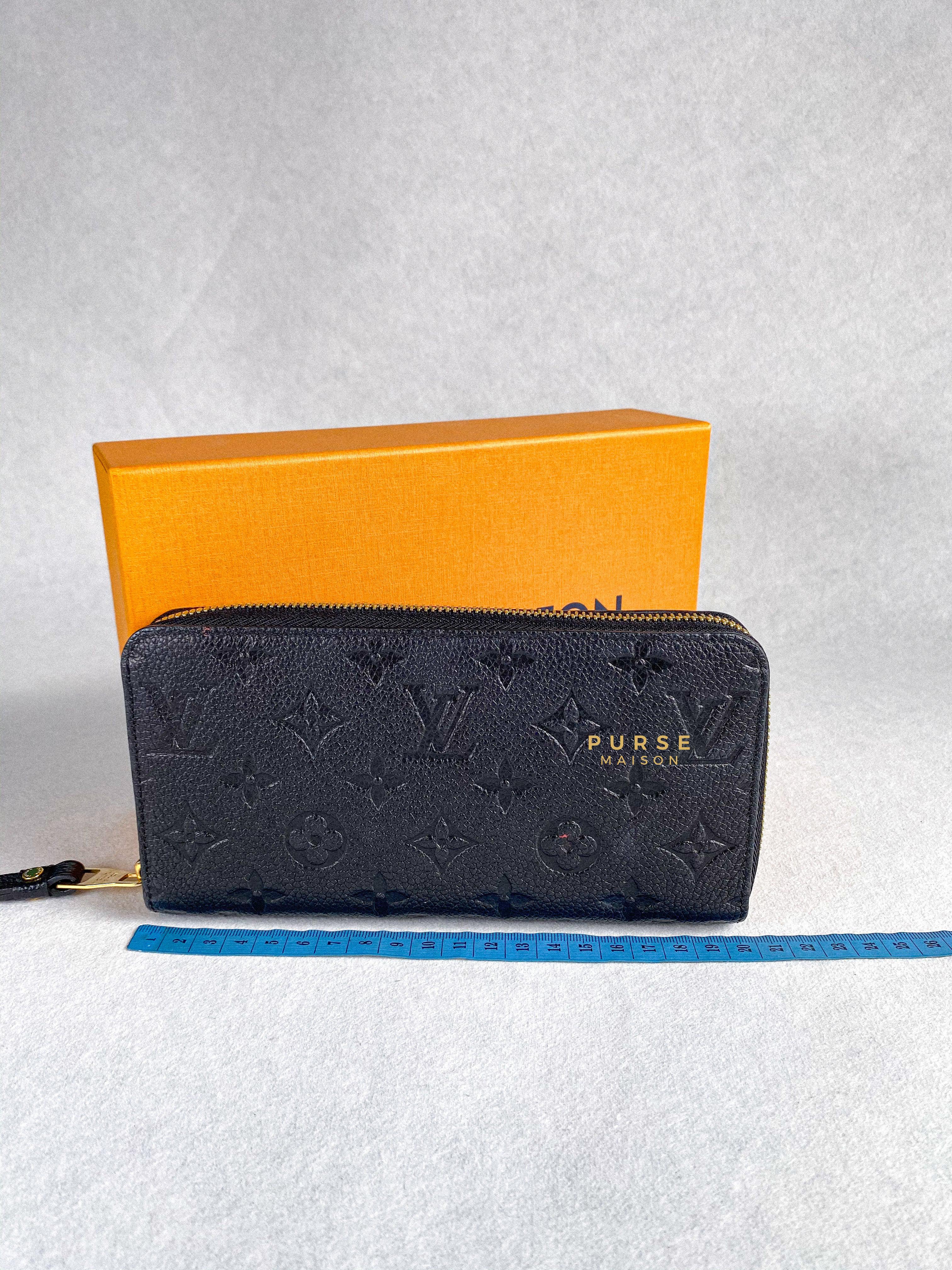 Louis Vuitton Zippy Long Wallet in Noir Monogram Empreinte | Purse Maison Luxury Bags Shop