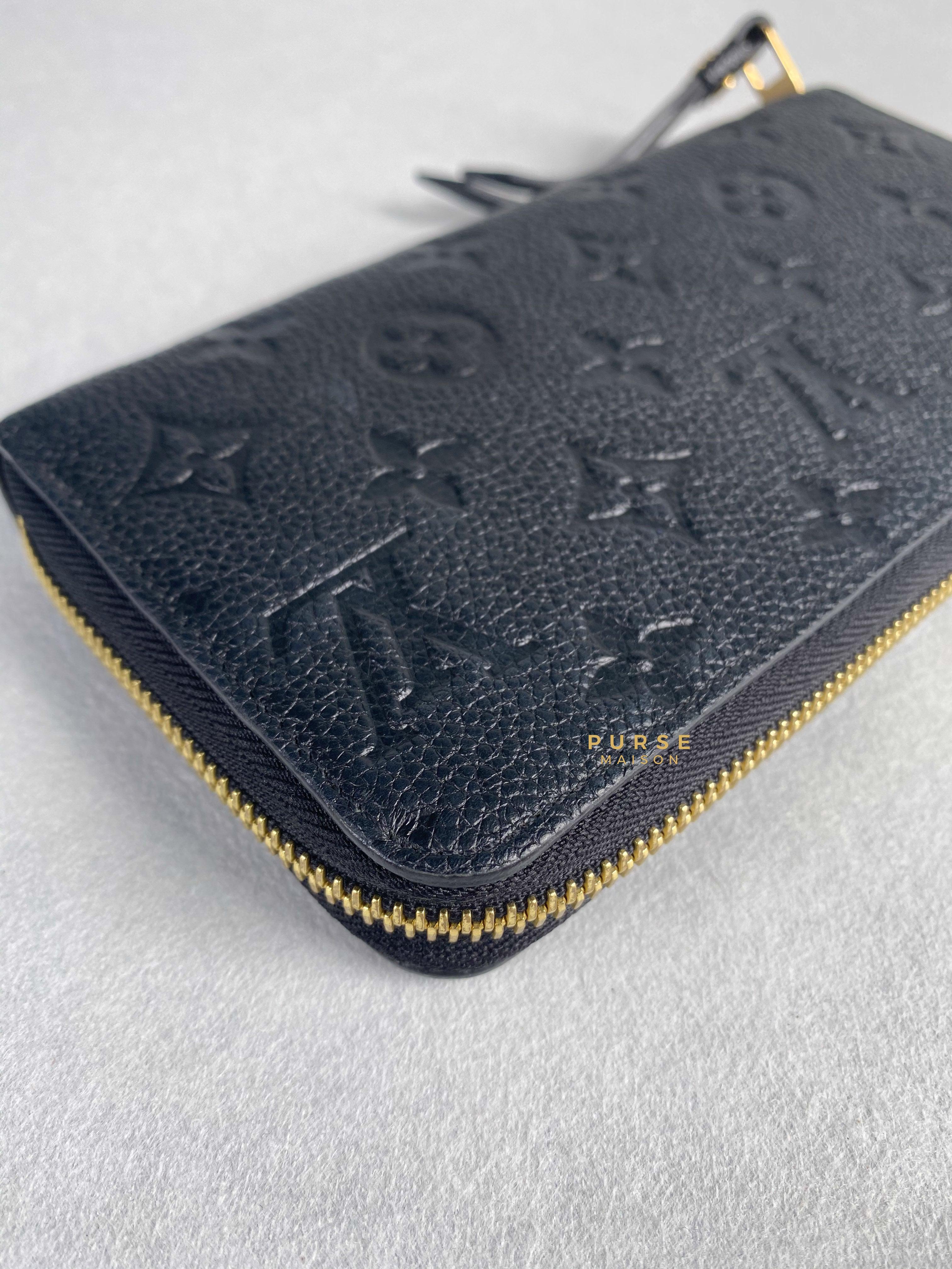 Louis Vuitton Zippy Long Wallet in Noir Monogram Empreinte | Purse Maison Luxury Bags Shop