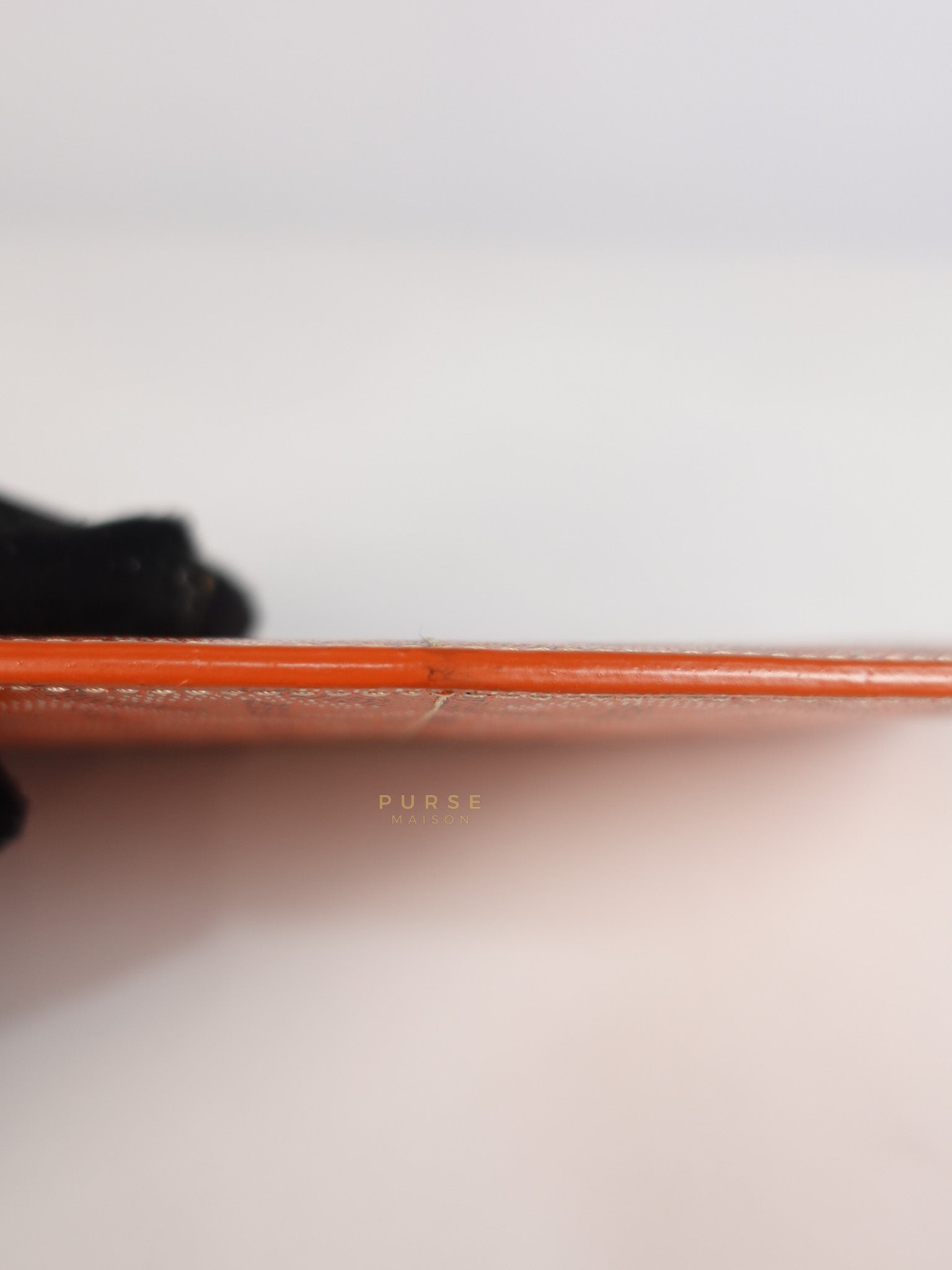 Louise Insert Zippy Wallet in Orange Goyardine Canvas | Purse Maison Luxury Bags Shop