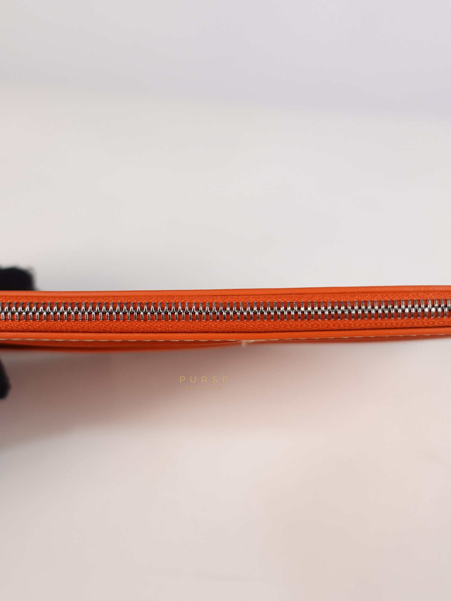 Louise Insert Zippy Wallet in Orange Goyardine Canvas | Purse Maison Luxury Bags Shop