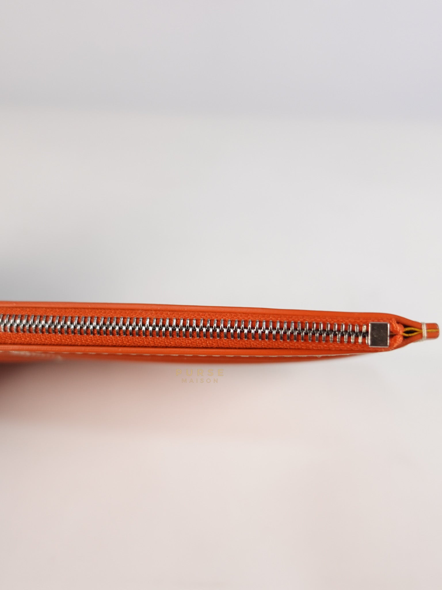 Louise Insert Zippy Wallet in Orange Goyardine Canvas | Purse Maison Luxury Bags Shop