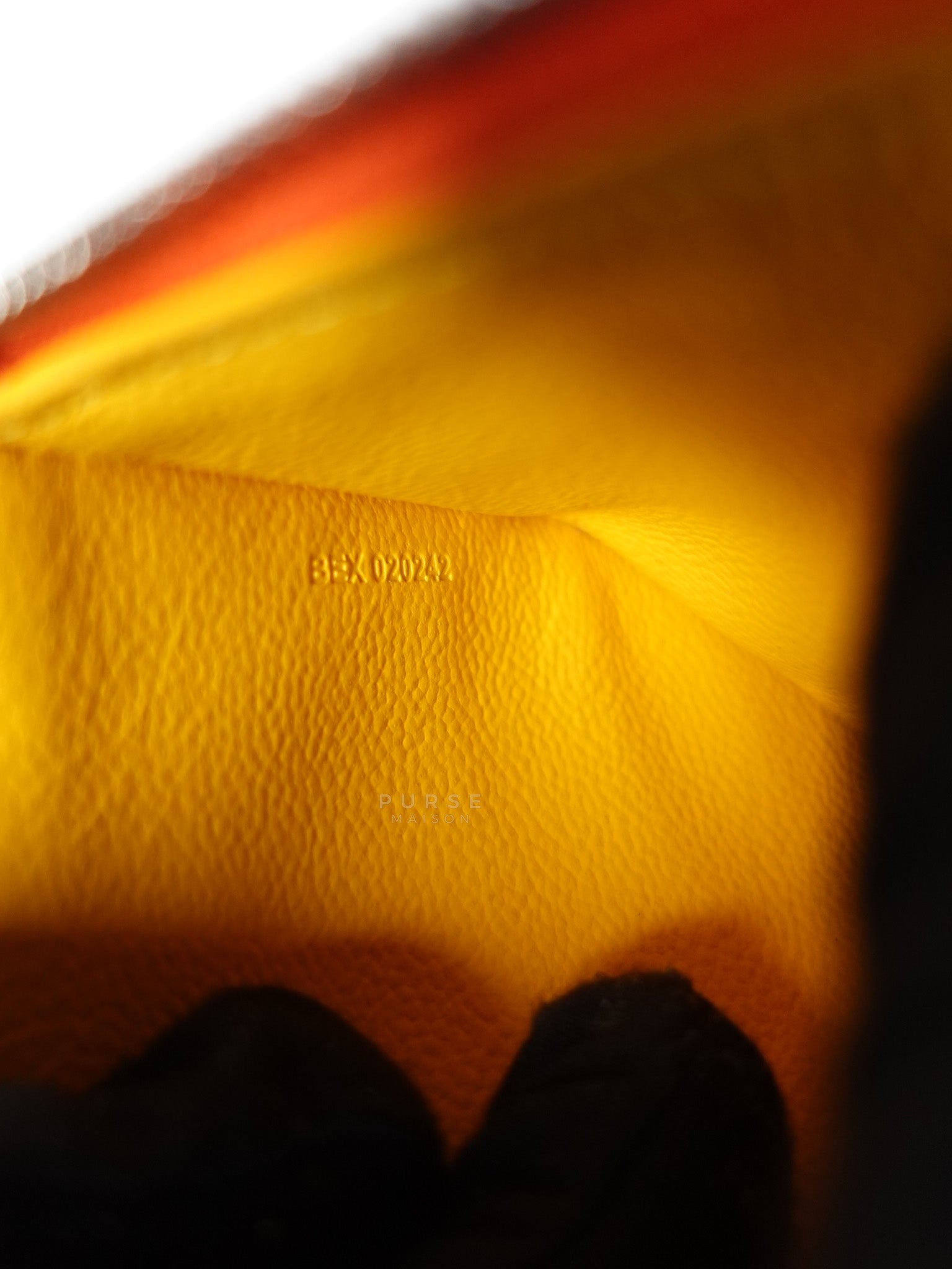 Louise Insert Zippy Wallet in Orange Goyardine Canvas | Purse Maison Luxury Bags Shop