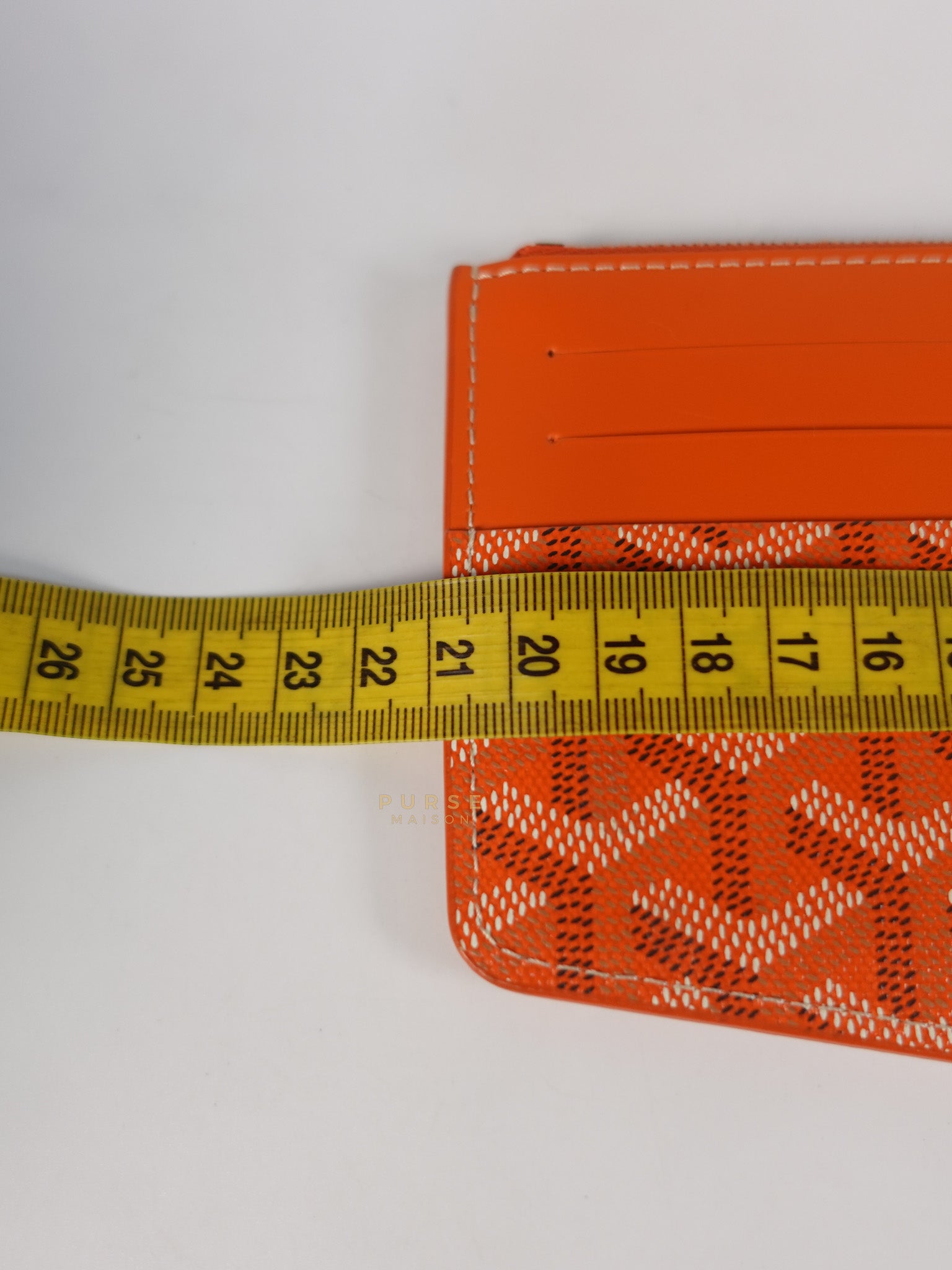 Louise Insert Zippy Wallet in Orange Goyardine Canvas | Purse Maison Luxury Bags Shop