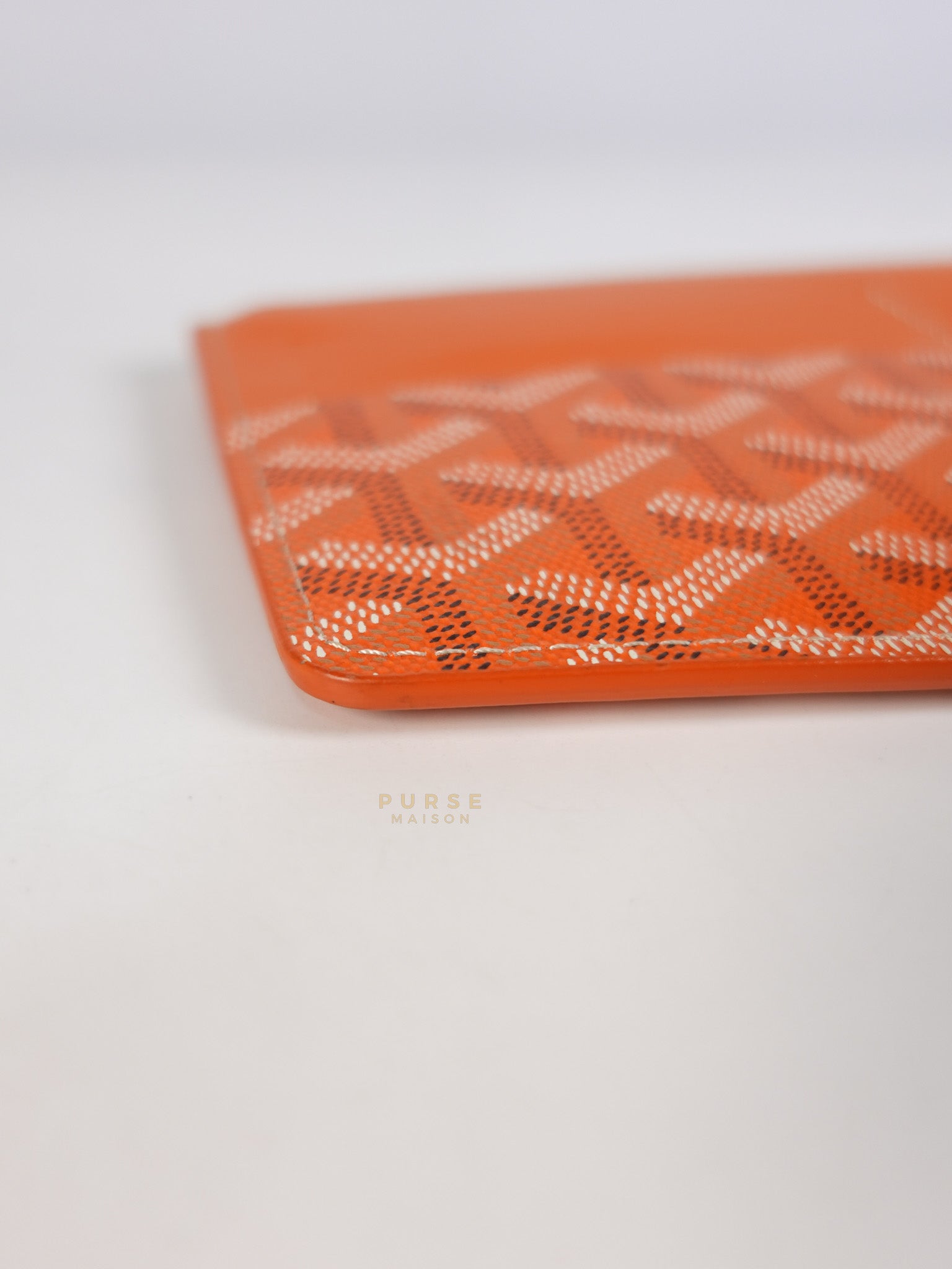 Louise Insert Zippy Wallet in Orange Goyardine Canvas | Purse Maison Luxury Bags Shop