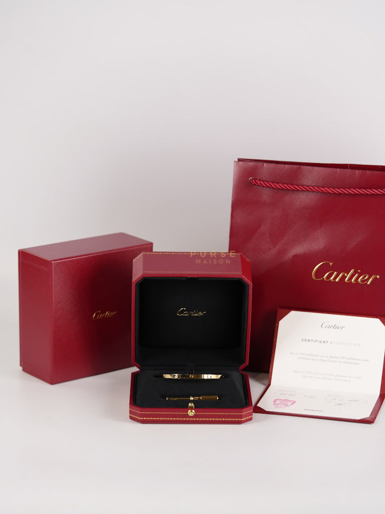 Love Bangle Bracelet in 18K Gold | Purse Maison Luxury Bags Shop