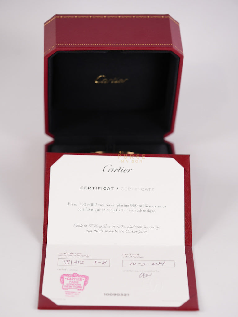 Love Bangle Bracelet in 18K Gold | Purse Maison Luxury Bags Shop