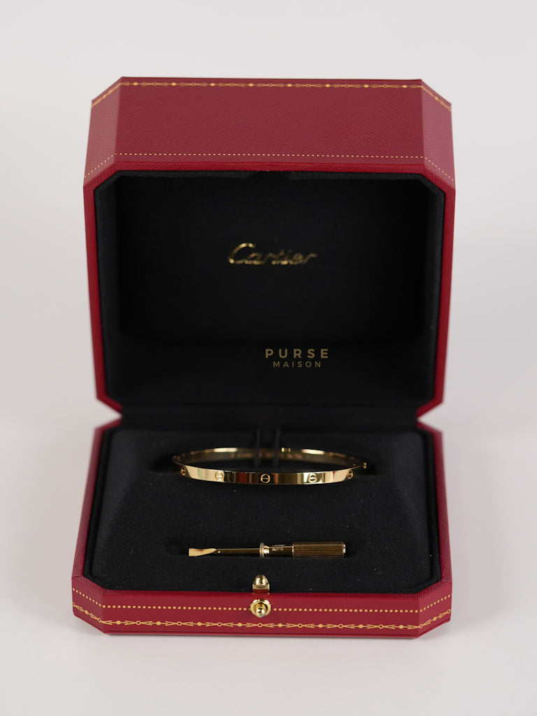 Love Bangle Bracelet in 18K Gold | Purse Maison Luxury Bags Shop