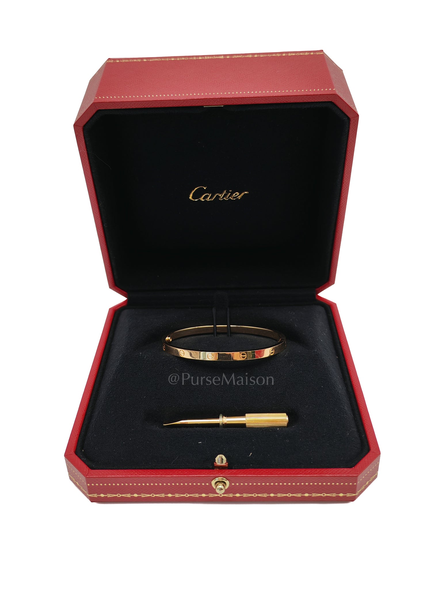 Love Bangle Small 18k Yellow Gold Size 16 Year 2023 | Purse Maison Luxury Bags Shop