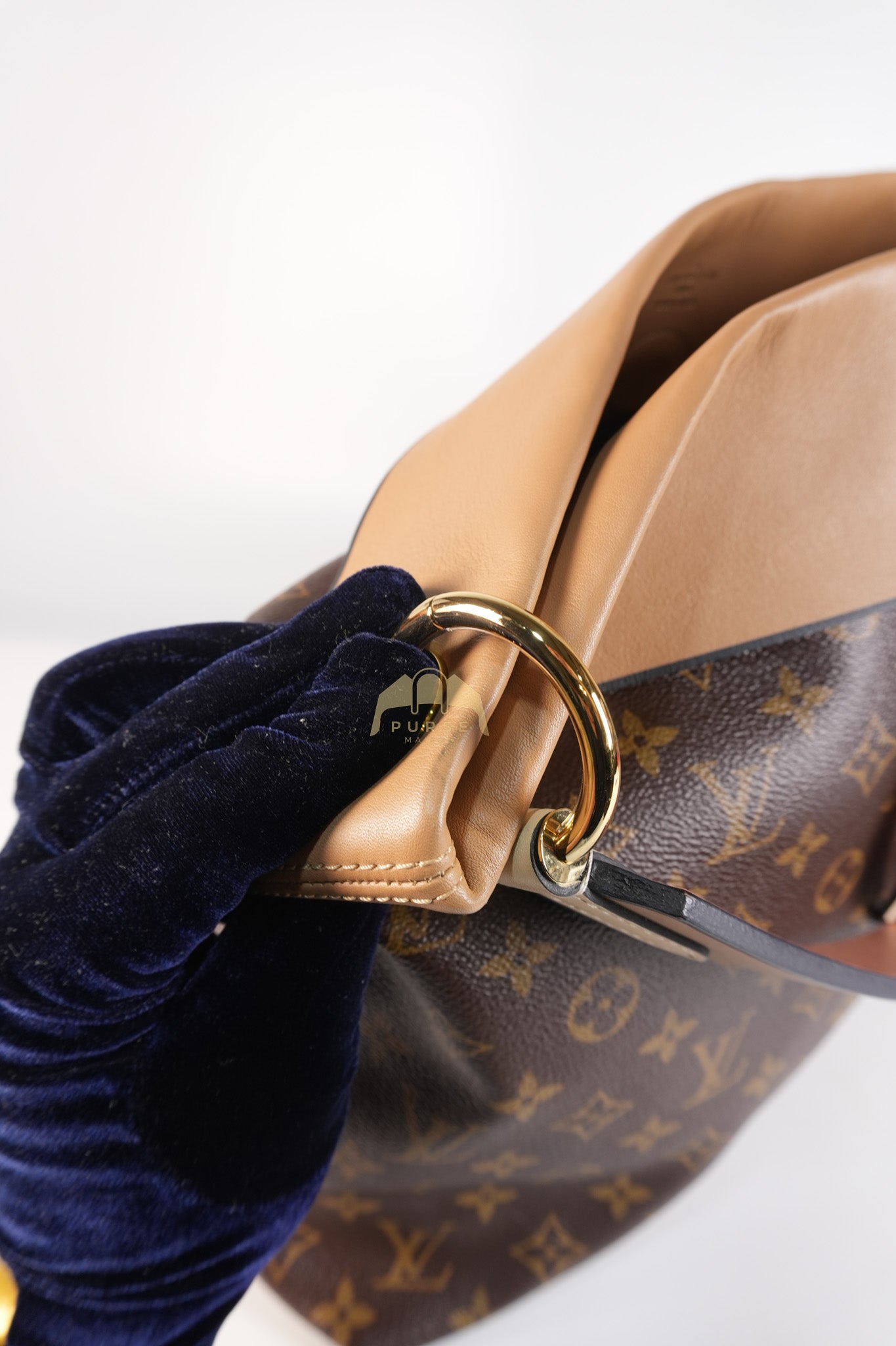 Tuileries Hobo Bag in Monogram and Light Beige (Date code: CA0148)