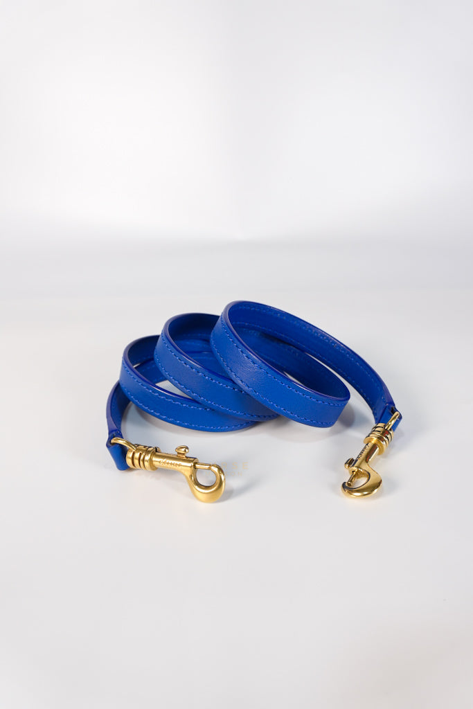 Luggage Nano Shoulder Bag in Blue Grained Leather | Purse Maison Luxury Bags Shop