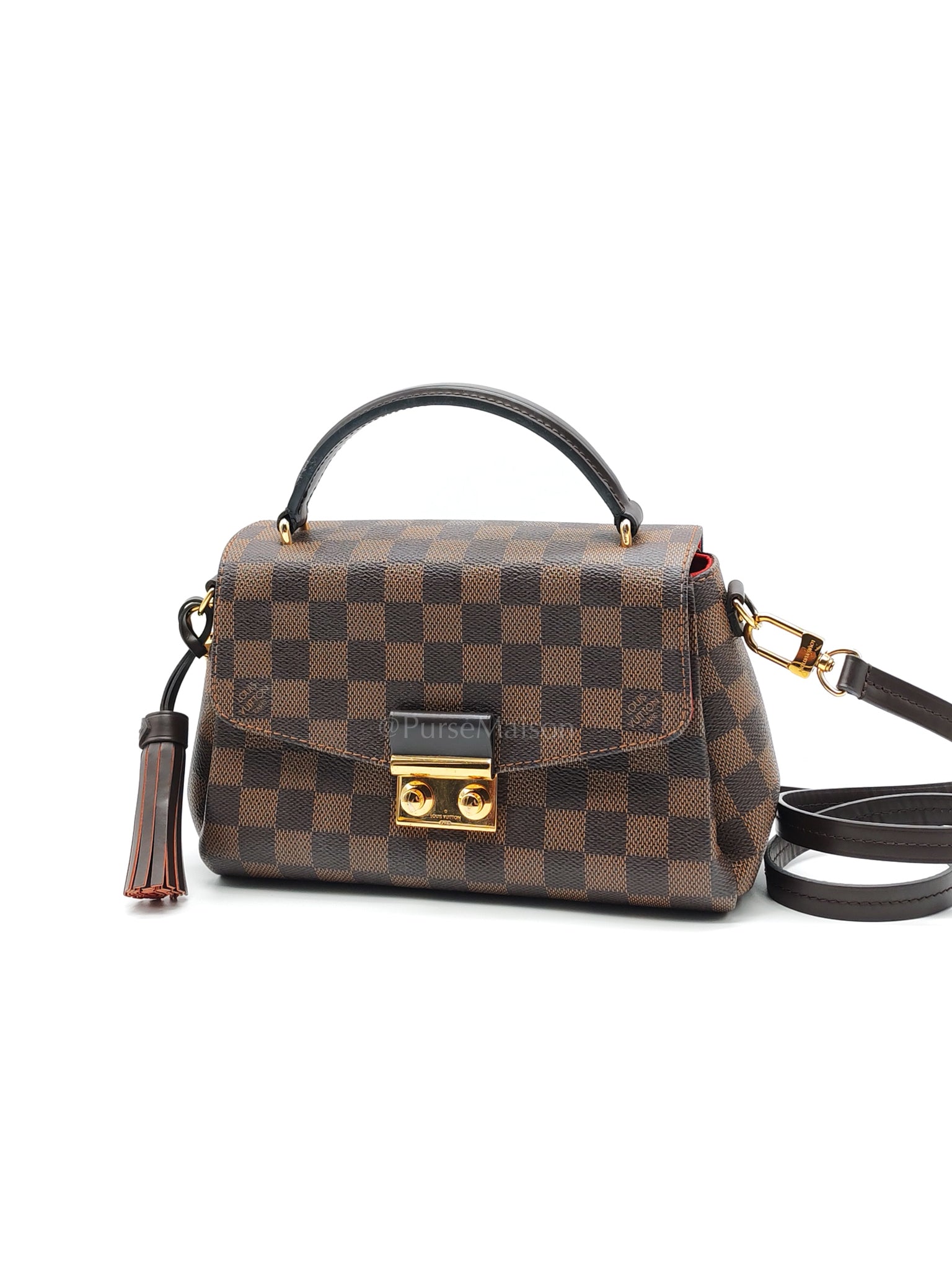 Lv Croisette In Damier Ebene GHW | Purse Maison Luxury Bags Shop