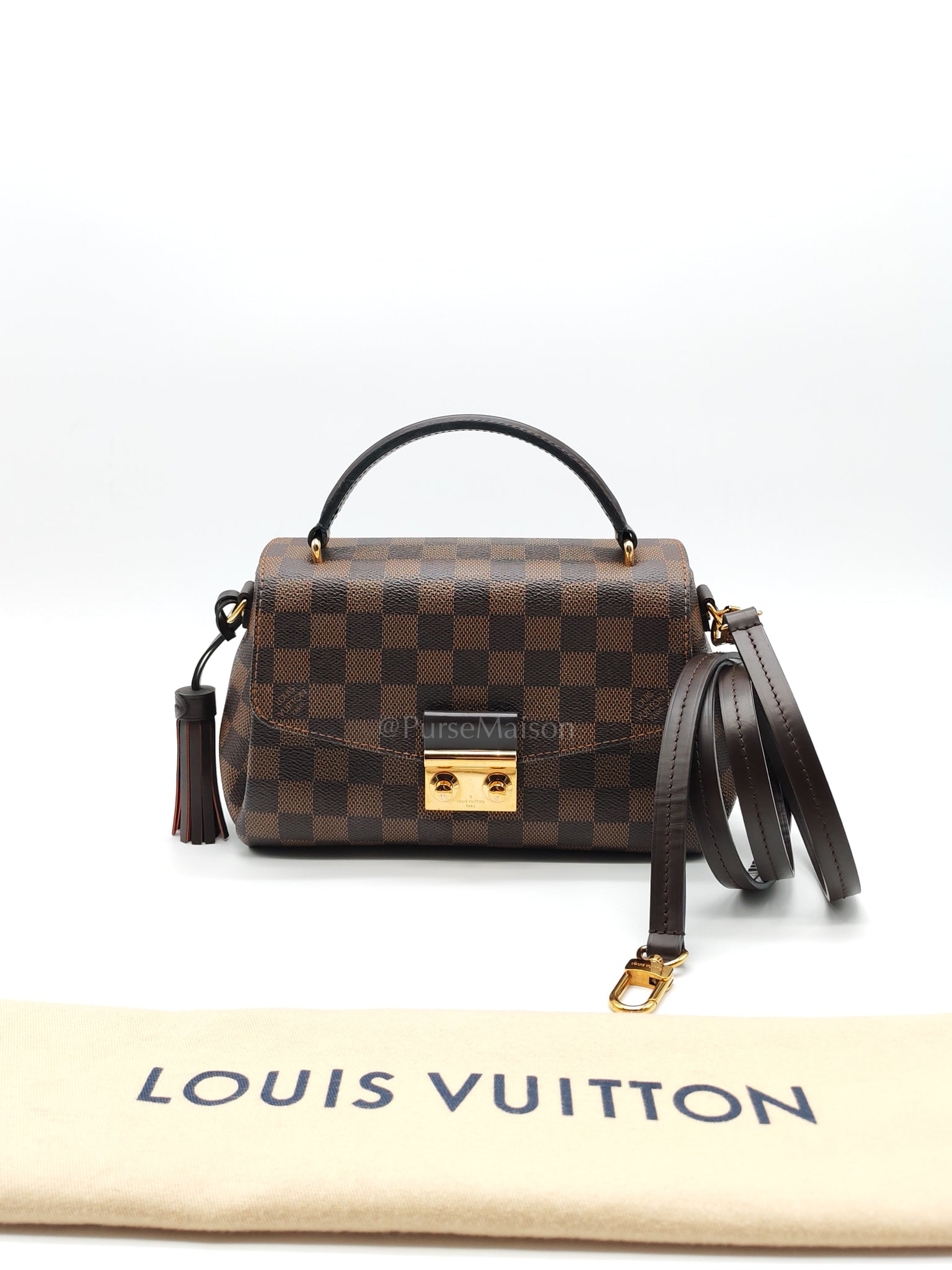 Lv Croisette In Damier Ebene GHW | Purse Maison Luxury Bags Shop