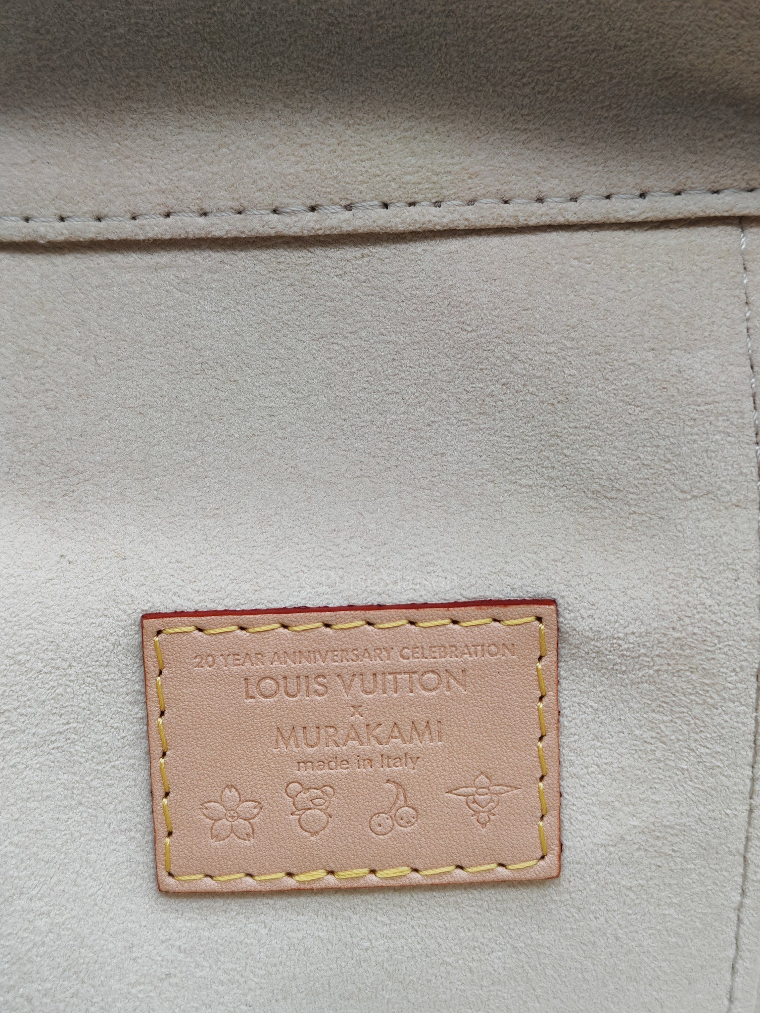 LV x Takashi Murakami Vanity Case in White Monogram Multicolor Canvas & Gold Hardware Microchip | Purse Maison Luxury Bags Shop