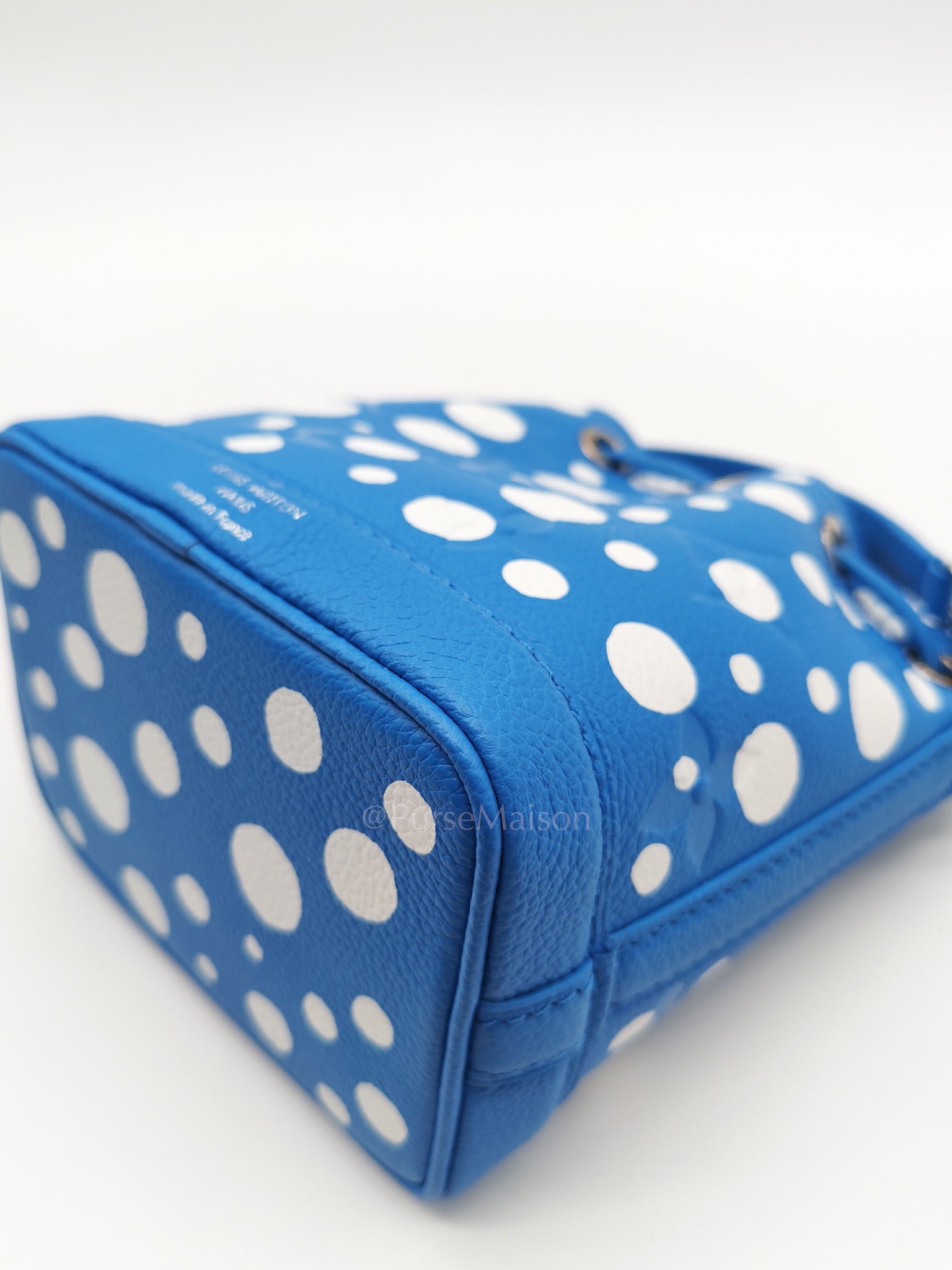 LV x Yayoi Kusama Nano Neo Noe Giant Monogram Infinity Dots Bucket Bag (Microchip) | Purse Maison Luxury Bags Shop