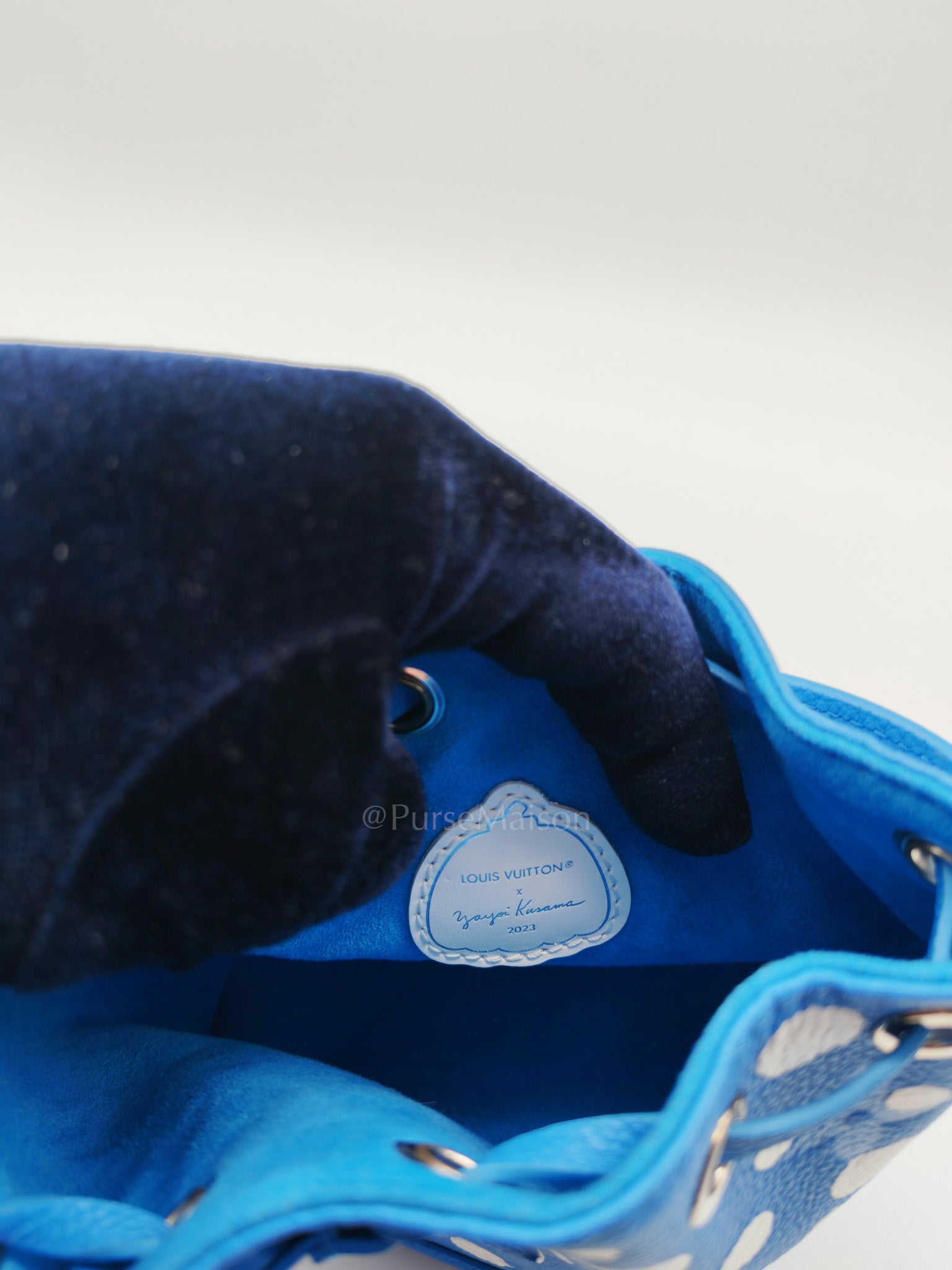 LV x Yayoi Kusama Nano Neo Noe Giant Monogram Infinity Dots Bucket Bag (Microchip) | Purse Maison Luxury Bags Shop