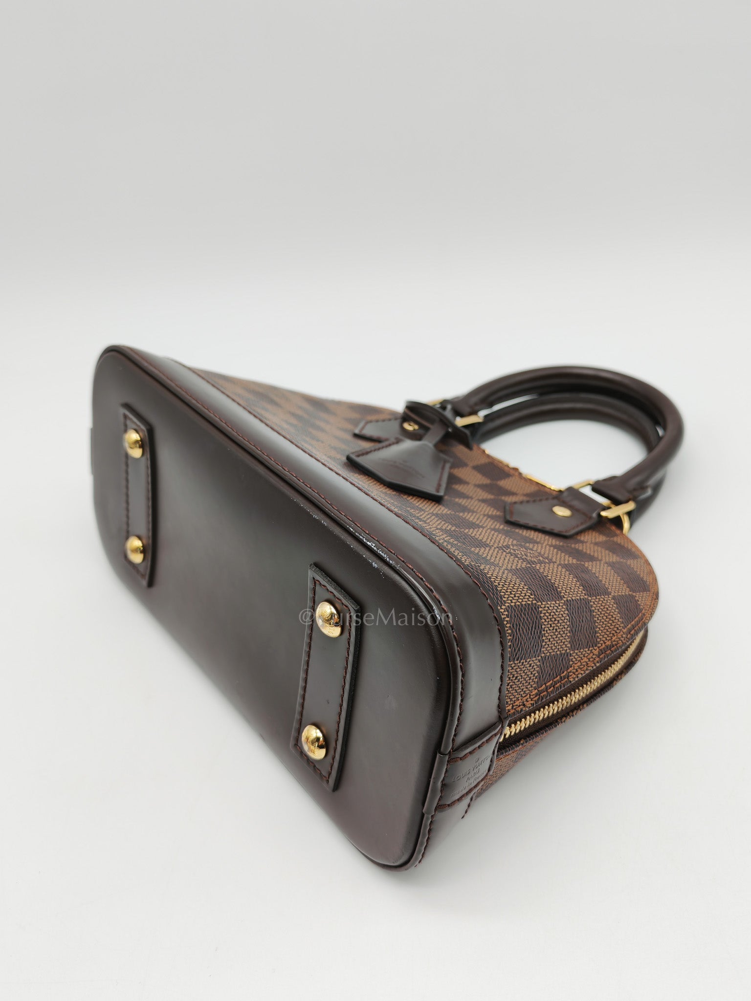 Alma BB in Damier Ebene Canvas (Microchip)