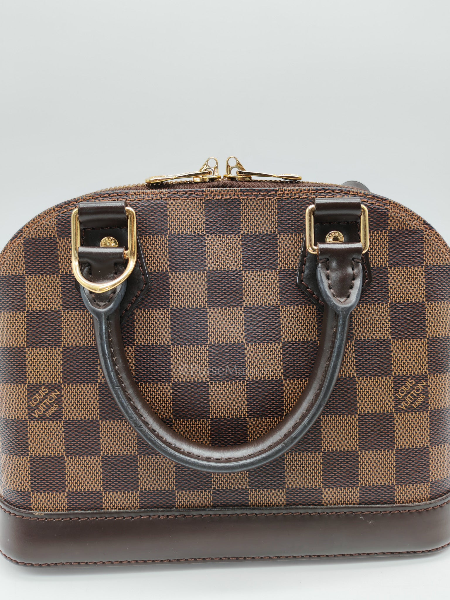Alma BB in Damier Ebene Canvas (Microchip)