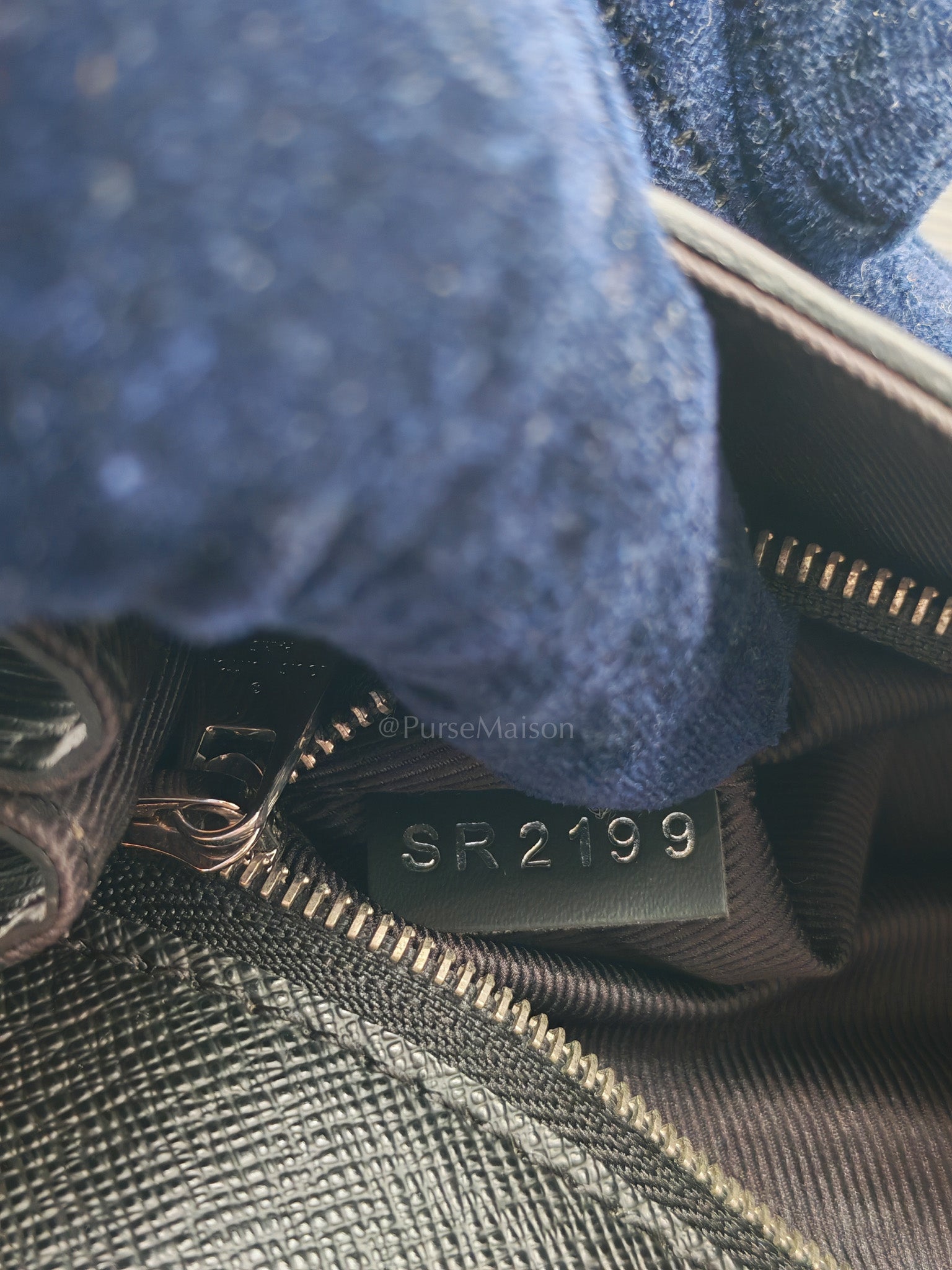 Clery Pochette in Black Epi Leather & Black/Silver Hardware (Datecode: SR2199)