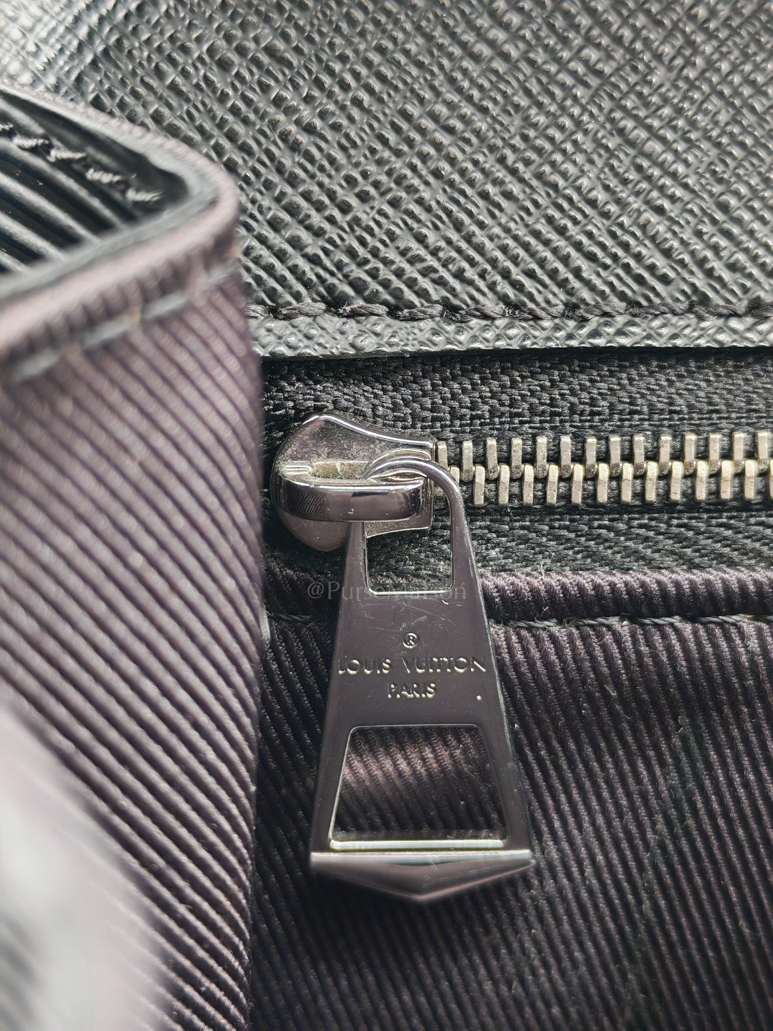 Clery Pochette in Black Epi Leather & Black/Silver Hardware (Datecode: SR2199)