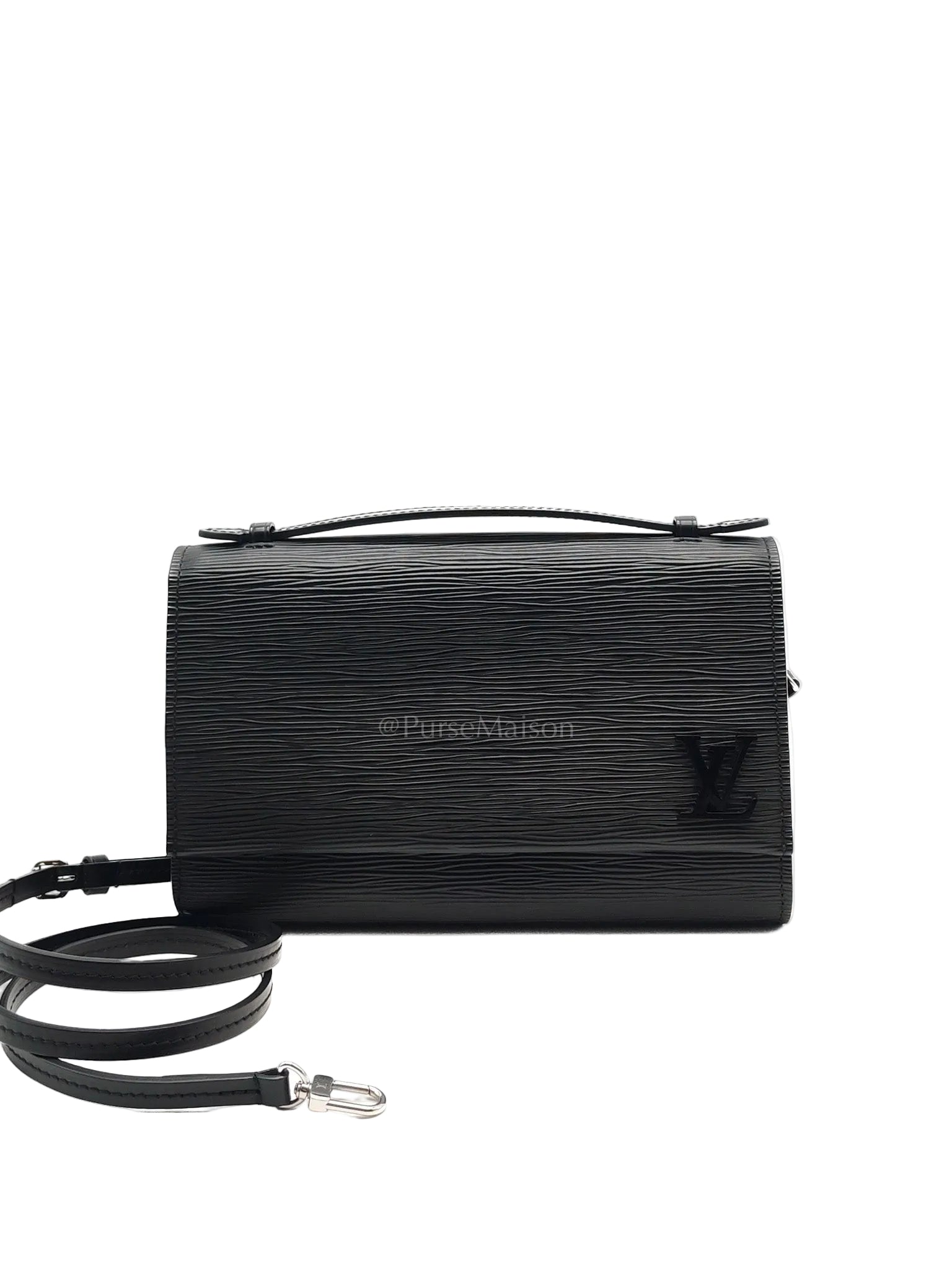 Clery Pochette in Black Epi Leather & Black/Silver Hardware (Datecode: SR2199)