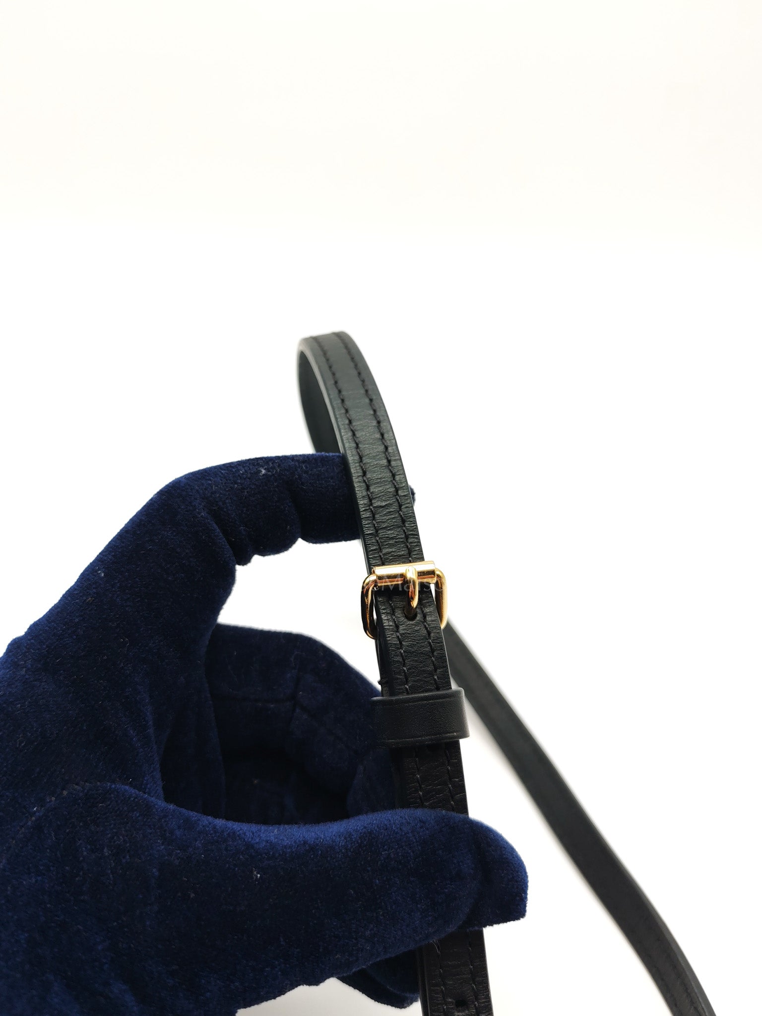 Trunk Clutch in Reverse Monogram & Gold Hardware Microchip