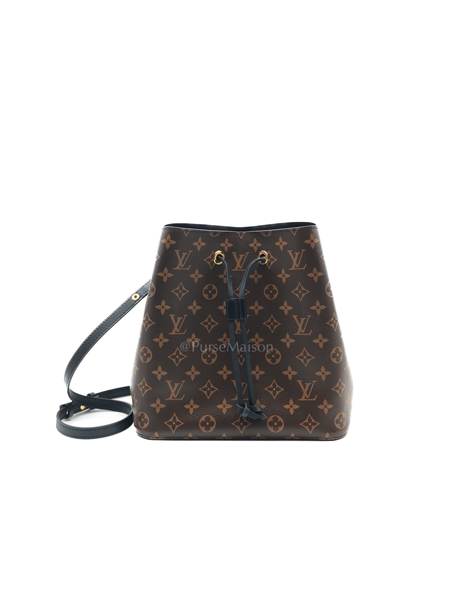 Neo Noe MM in Monogram Canvas & Black Leather Trim (Microchip)