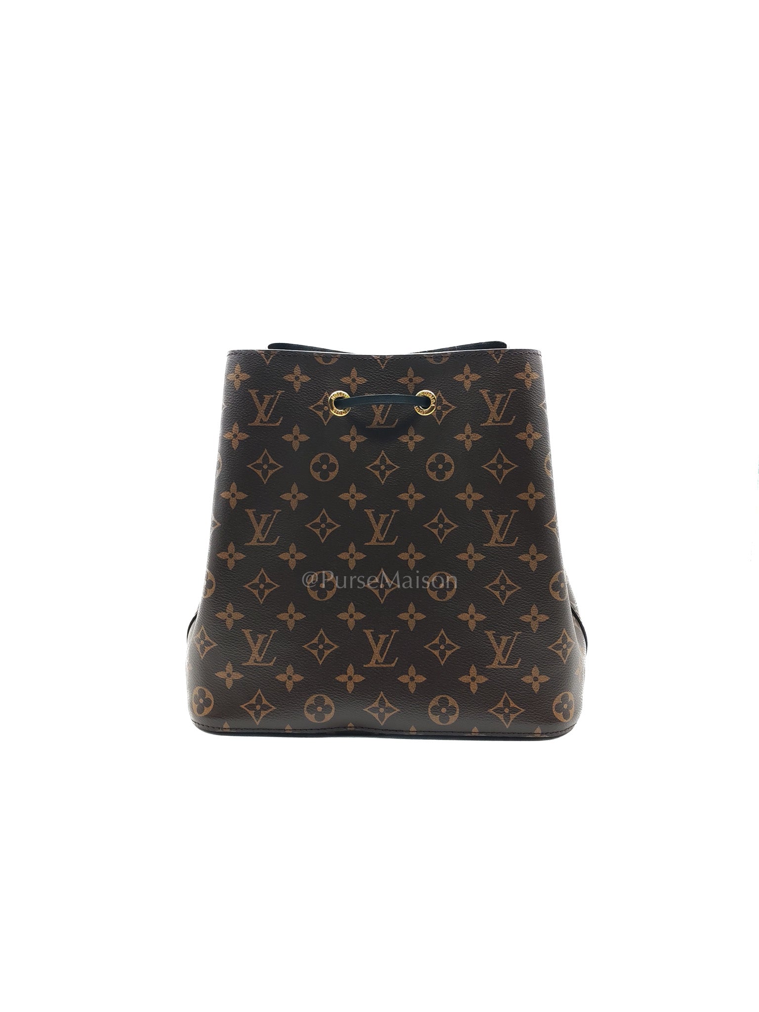 Neo Noe MM in Monogram Canvas & Black Leather Trim (Microchip)
