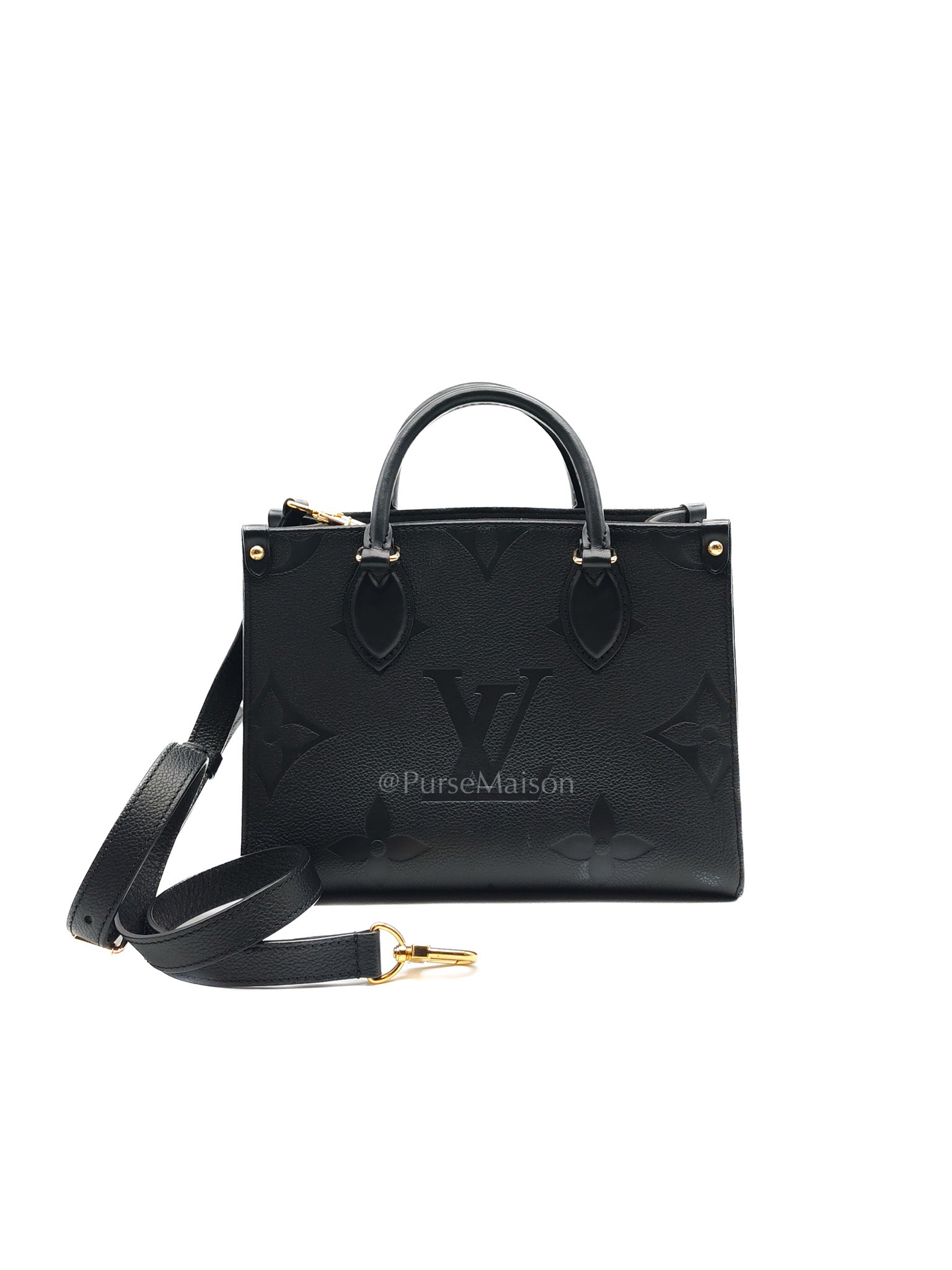 Louis Vuitton OnTheGo (OTG) PM in Black Empreinte Leather (Microchip)