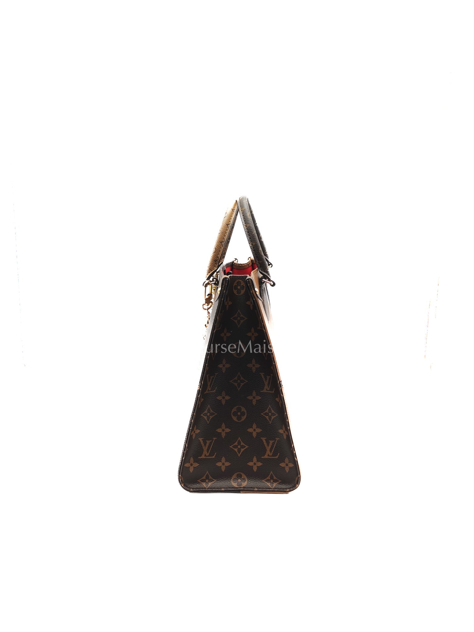 Louis Vuitton OntheGo MM in Reverse Monogram Canvas and Gold Hardware Microchip