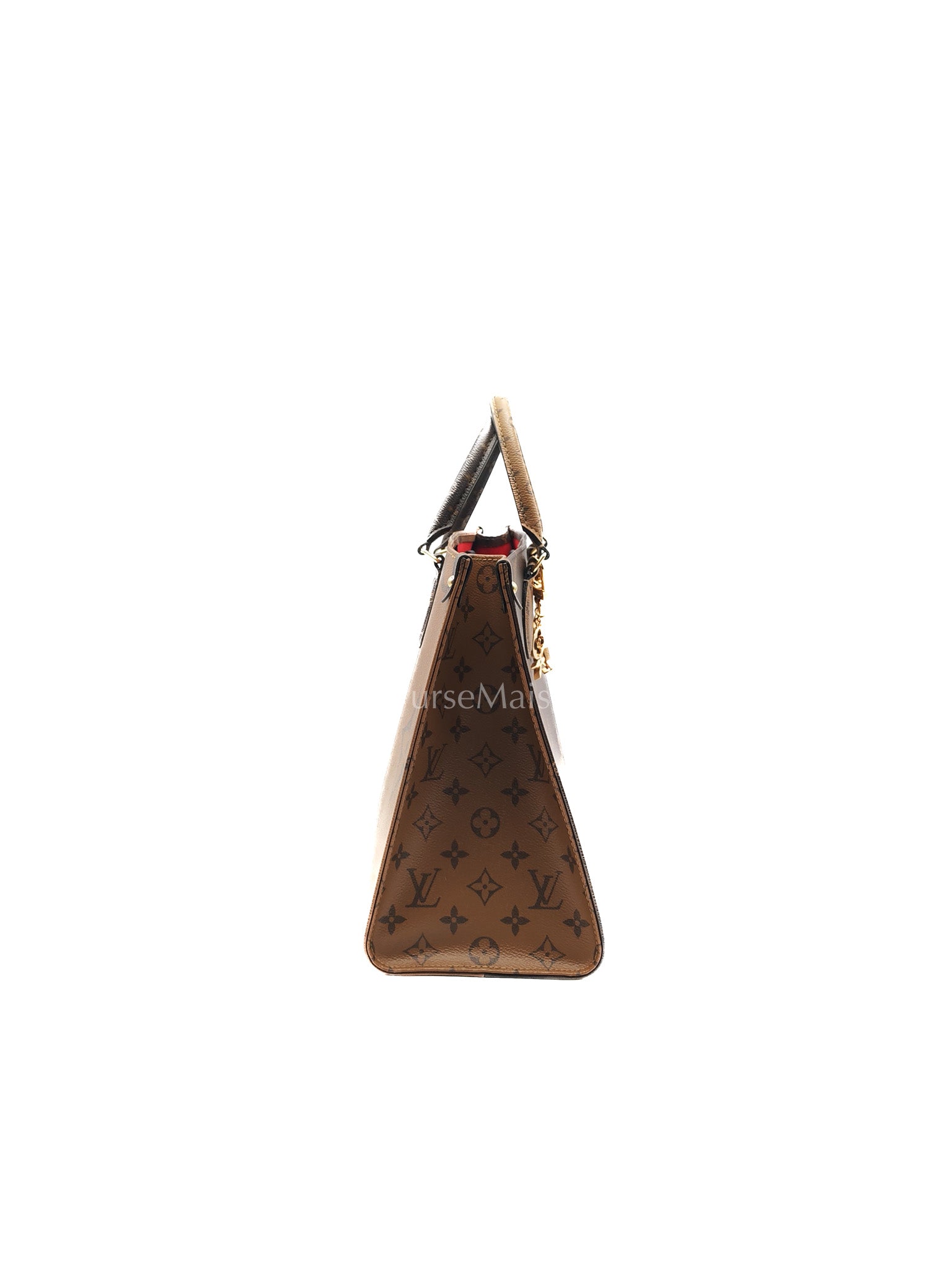 Louis Vuitton OntheGo MM in Reverse Monogram Canvas and Gold Hardware Microchip