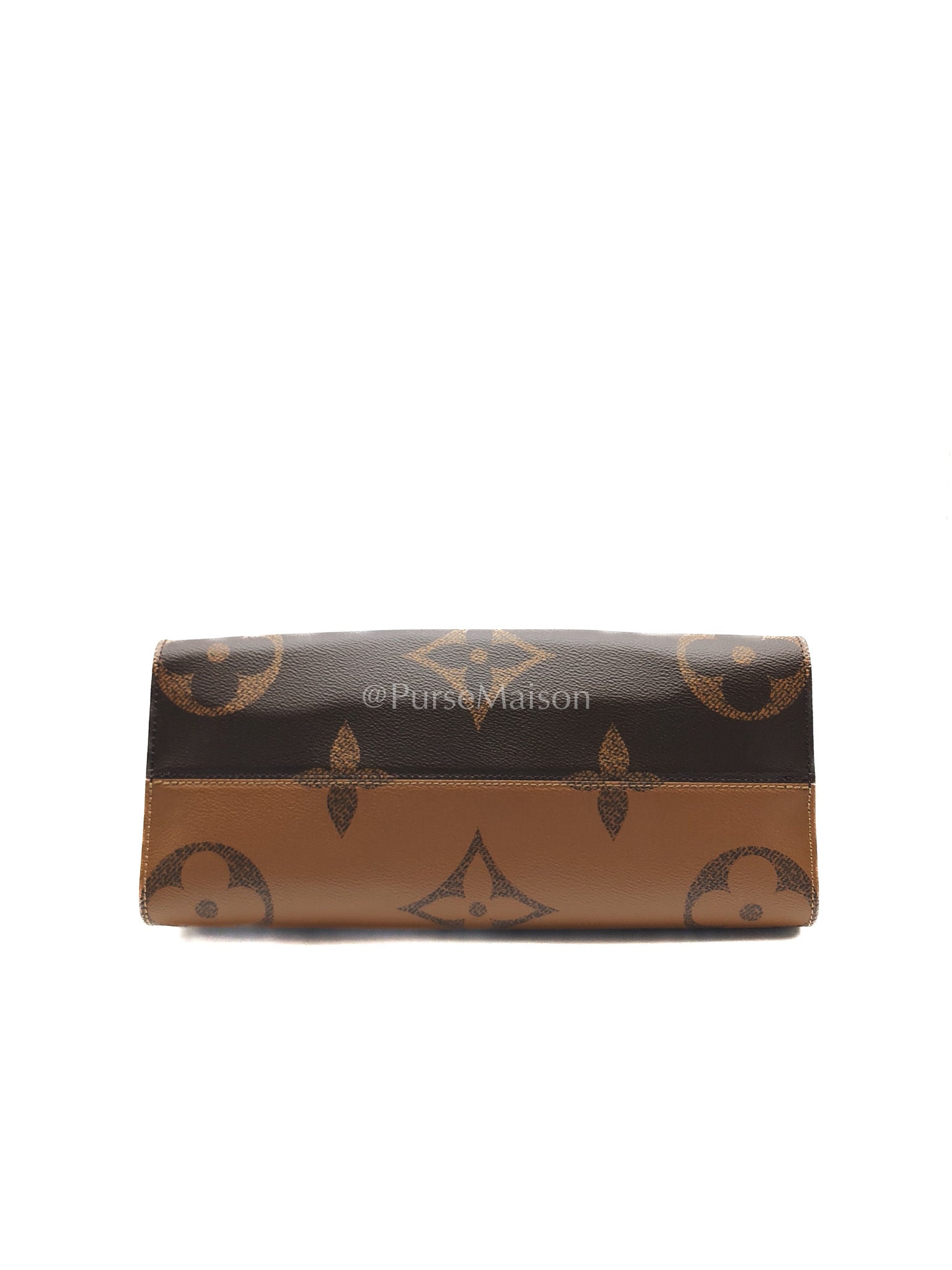 Louis Vuitton OntheGo MM in Reverse Monogram Canvas and Gold Hardware Microchip