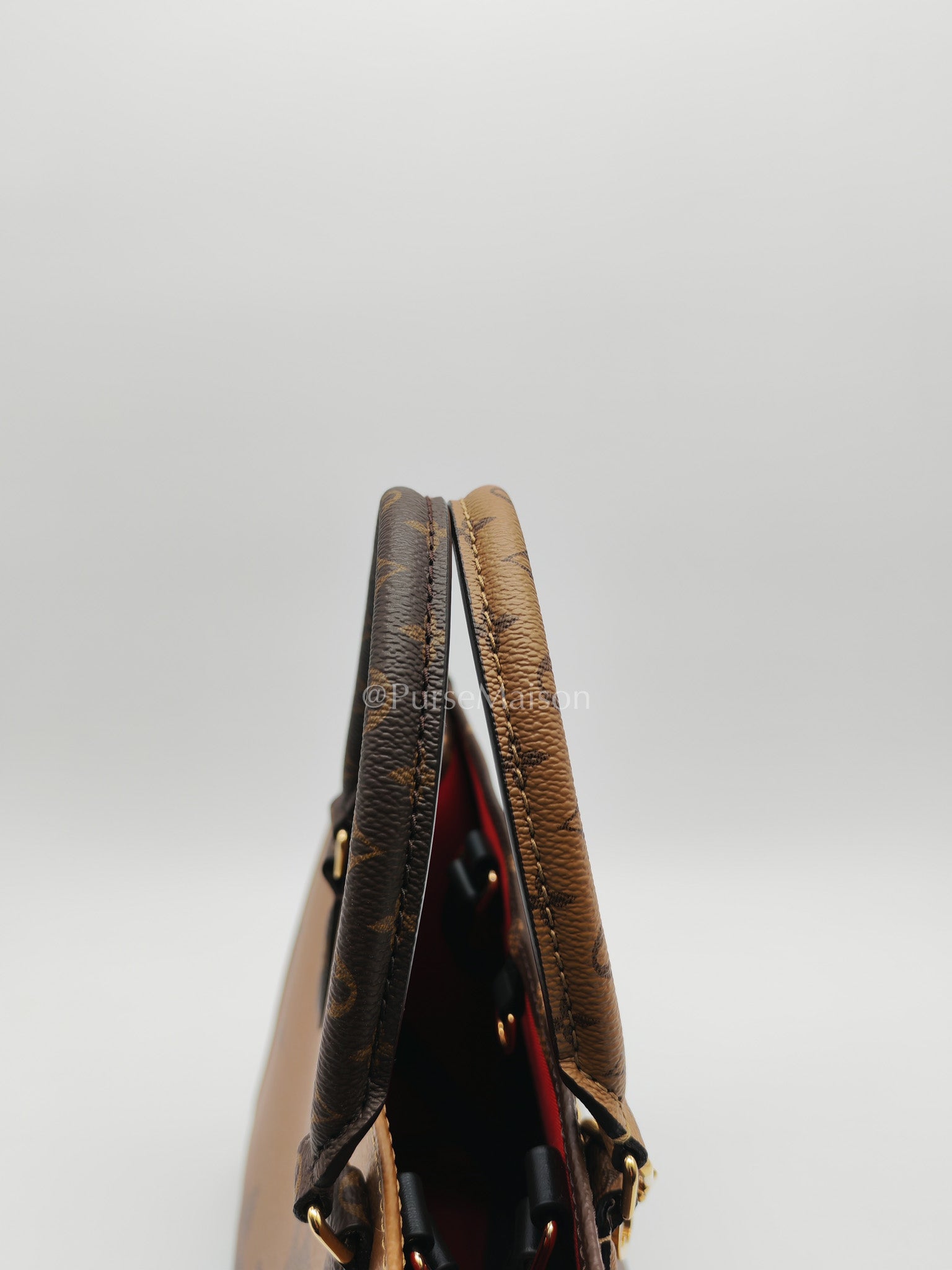 Louis Vuitton OntheGo MM in Reverse Monogram Canvas and Gold Hardware Microchip