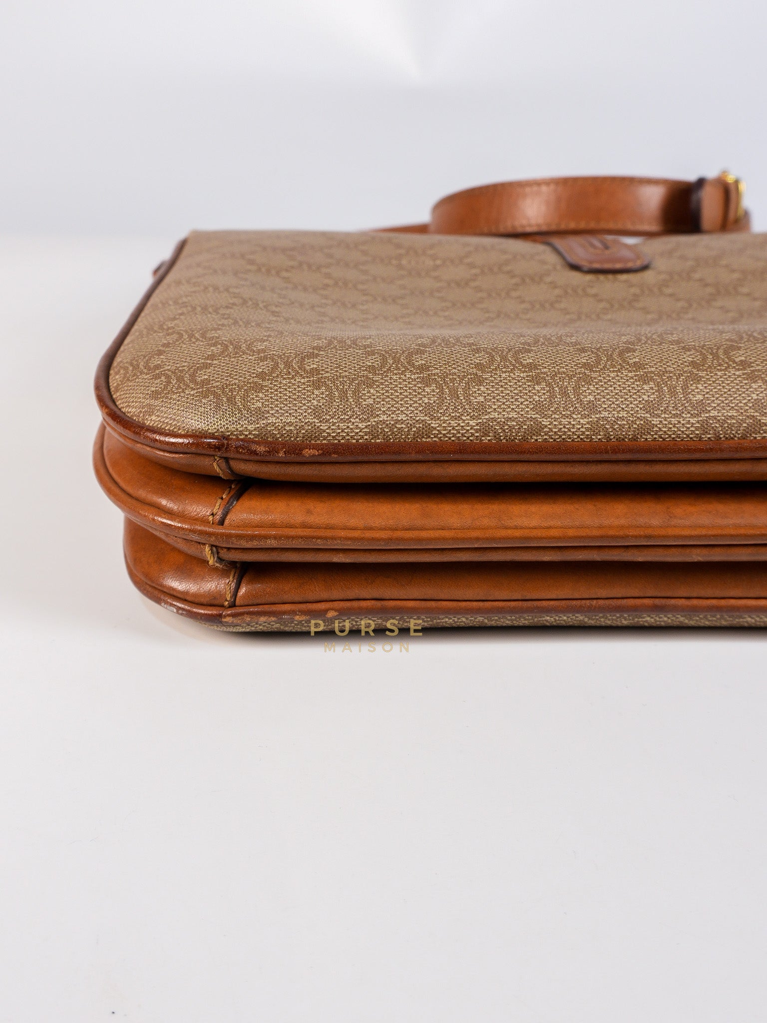 Macadam Crossbody Bag in Brown & Gold Hardware | Purse Maison Luxury Bags Shop