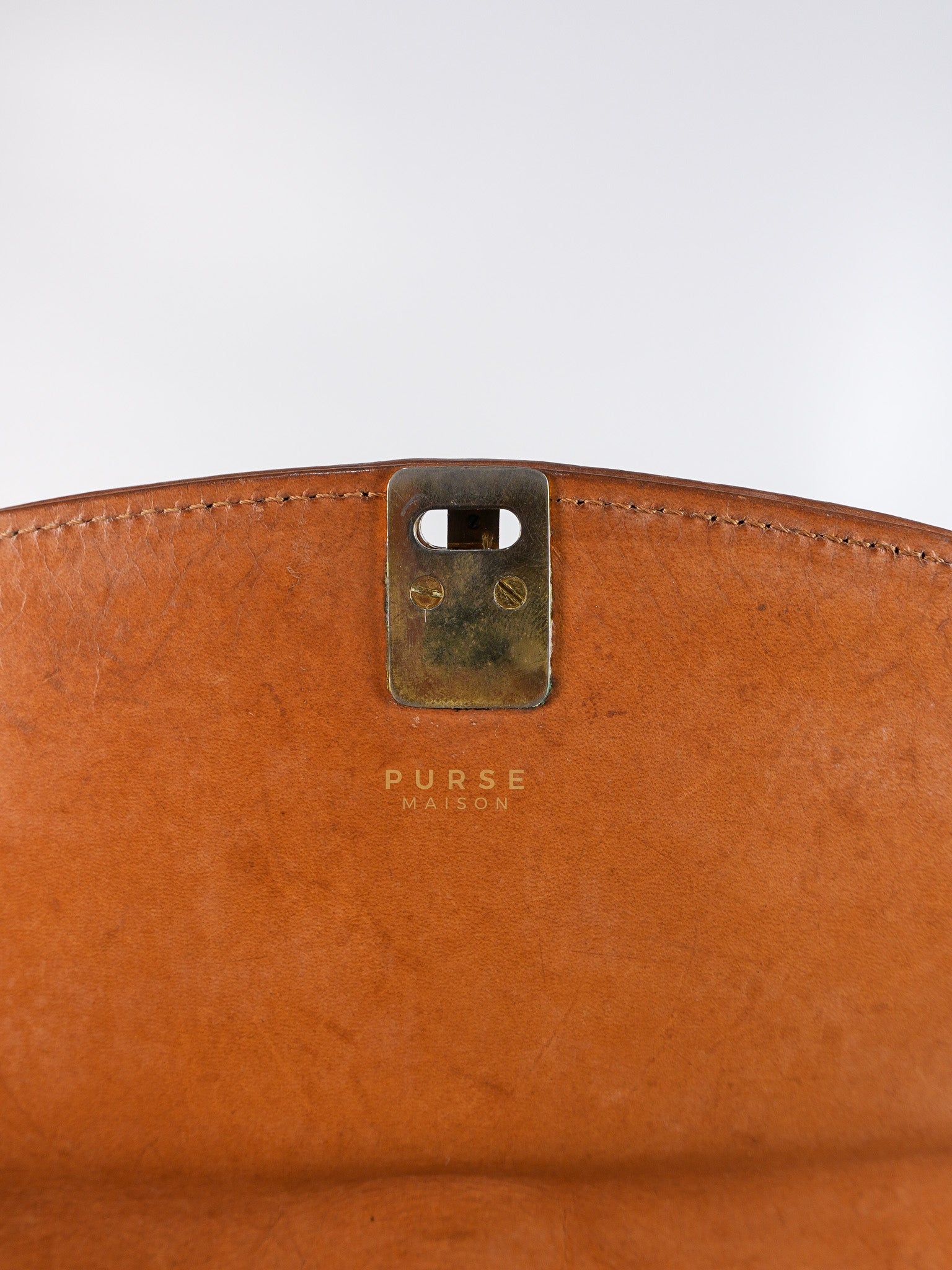 Macadam Crossbody Bag in Brown & Gold Hardware | Purse Maison Luxury Bags Shop