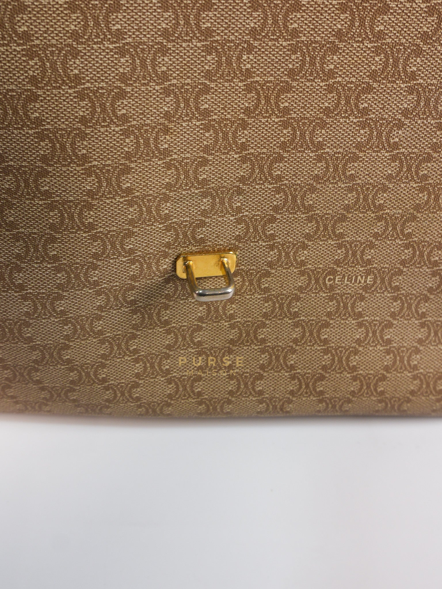 Macadam Crossbody Bag in Brown & Gold Hardware | Purse Maison Luxury Bags Shop