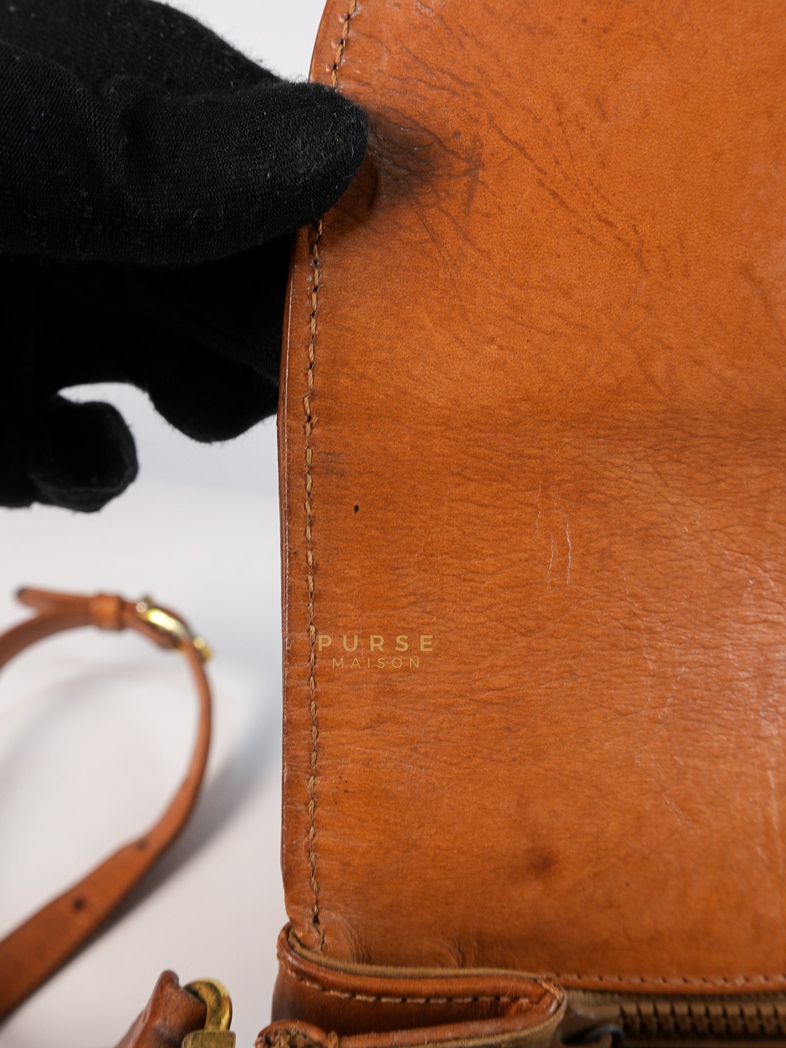 Macadam Crossbody Bag in Brown & Gold Hardware | Purse Maison Luxury Bags Shop